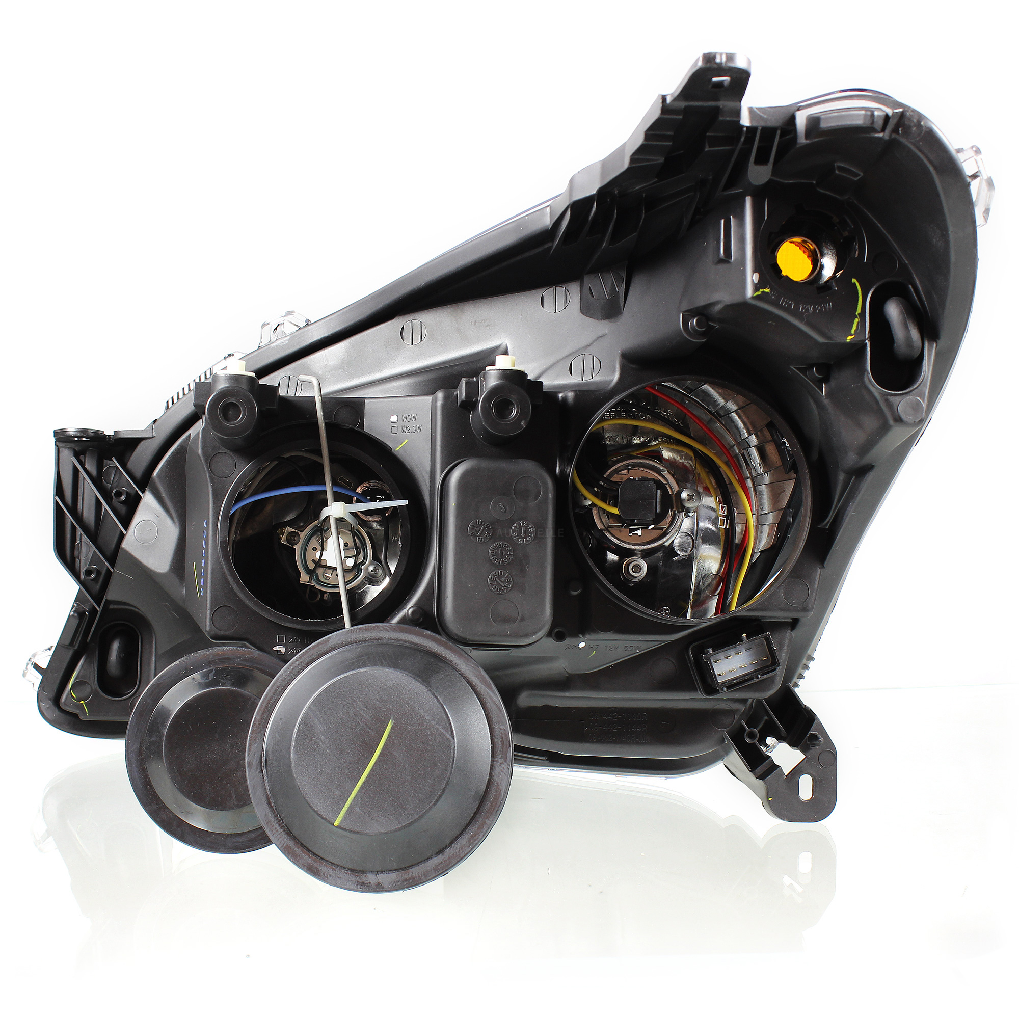 Halogen Scheinwerfer rechts für Opel ASTRA H Bj. 03/04-12/09 H7/H1 mit Motor