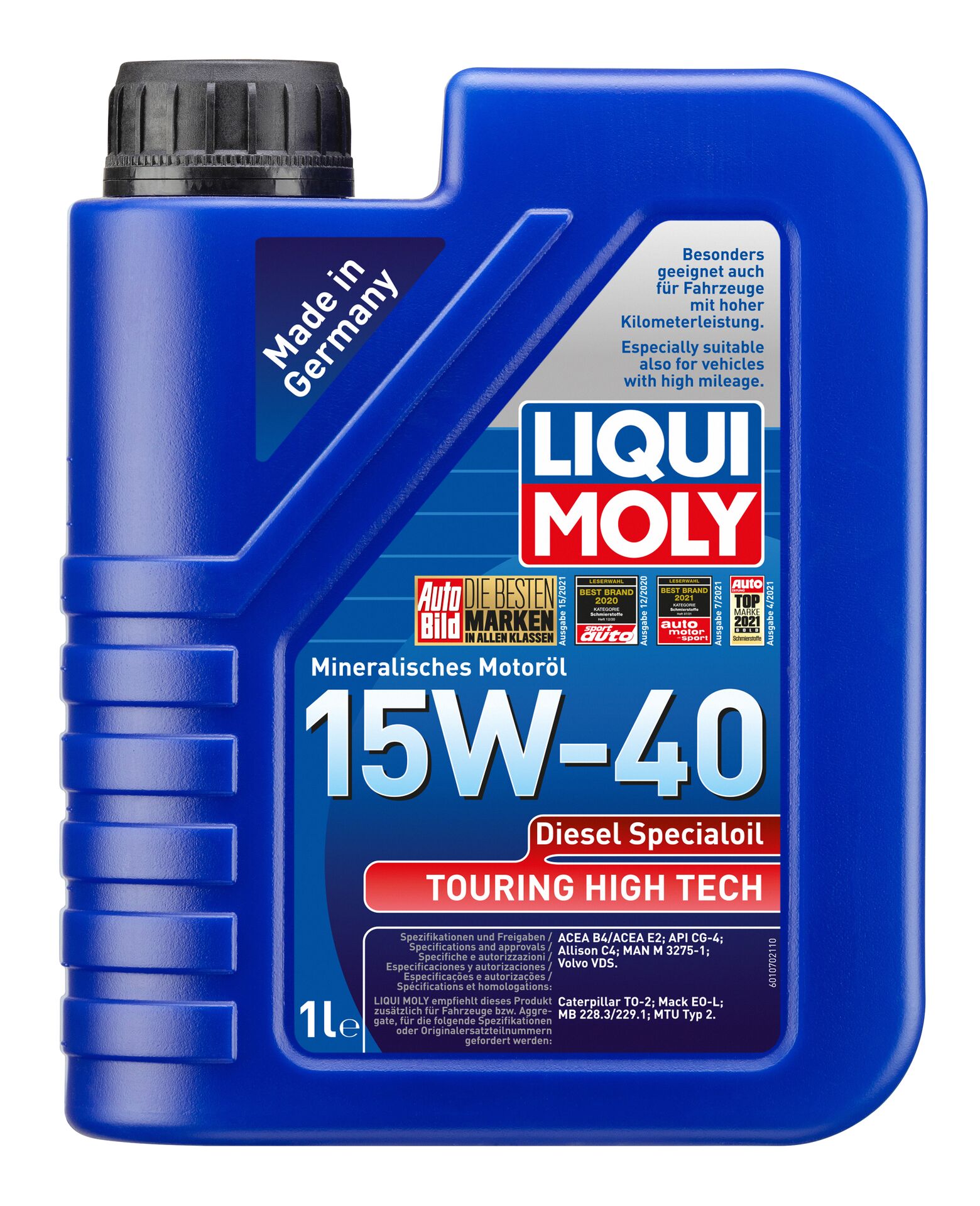 Liqui Moly Touring High Tech Diesel-Spezialöl 15W-40 Motoröl Oil 1L