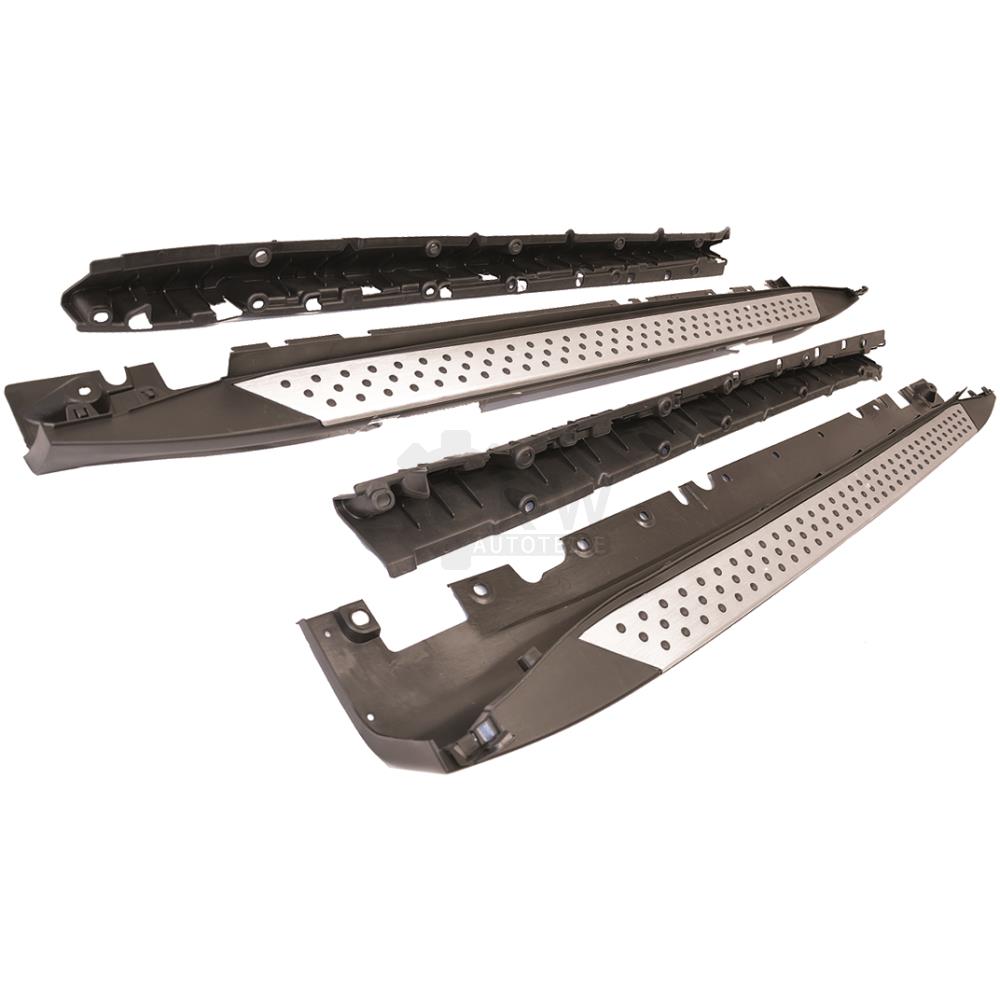 Trittbretter Schweller Seitenbretter Aluminium Set Satz für BMW X5 E70 Bj 07-12 