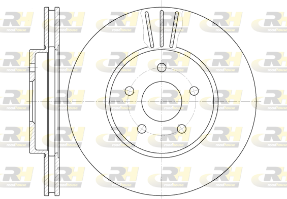 ROADHOUSE 2x Bremsscheiben vorne Ø300 belüftet für Ford Mondeo III Turnier BWY