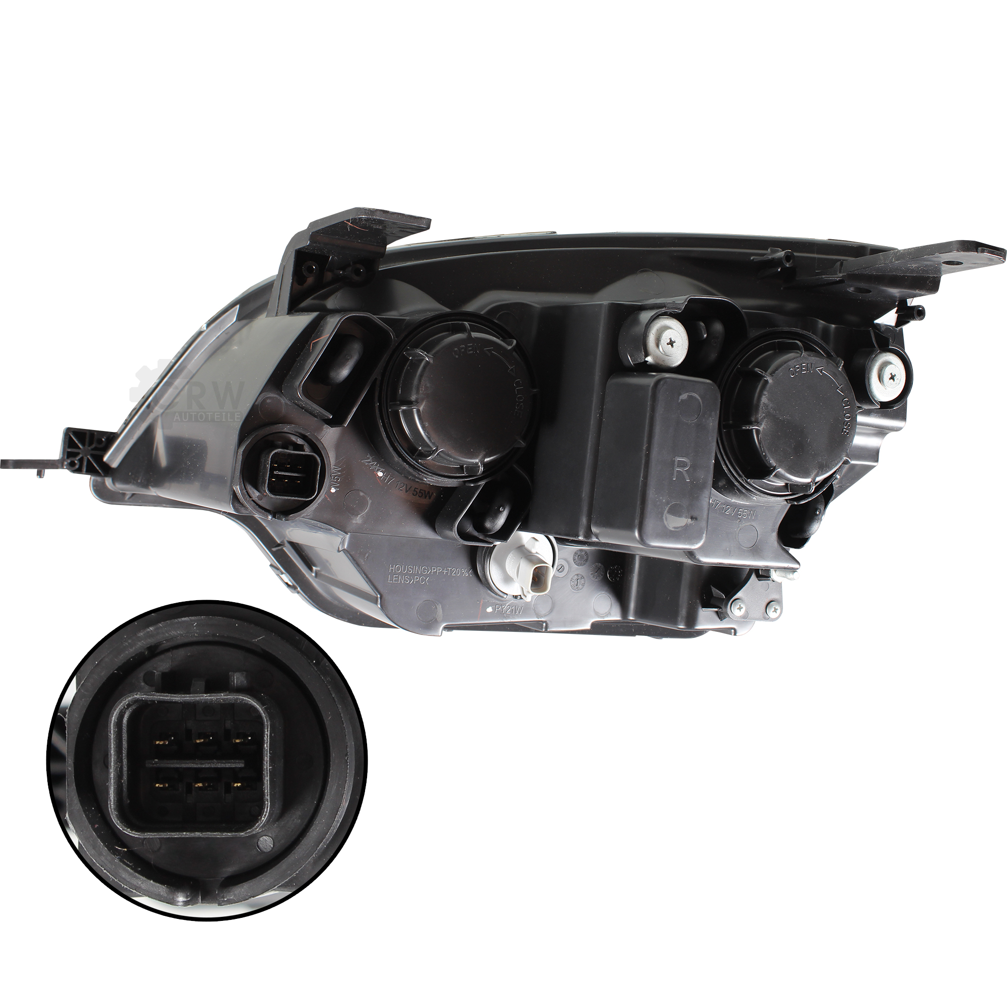 Scheinwerfer rechts für Opel Antara Bj. 06-10 H7+H7