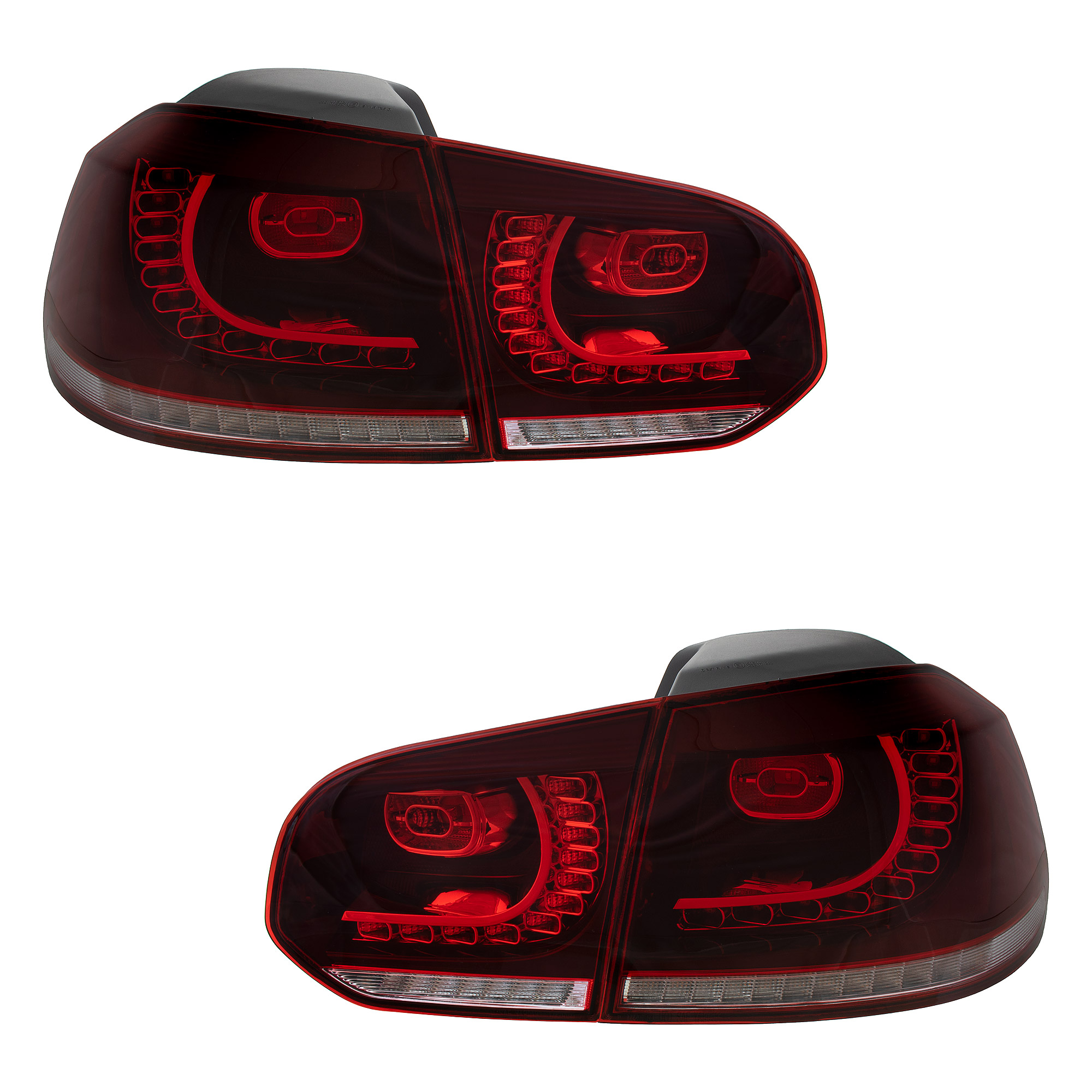 LED Rückleuchten 08-12 dynamische Blinker Laufblinker Rot Weiß passt für Golf  6