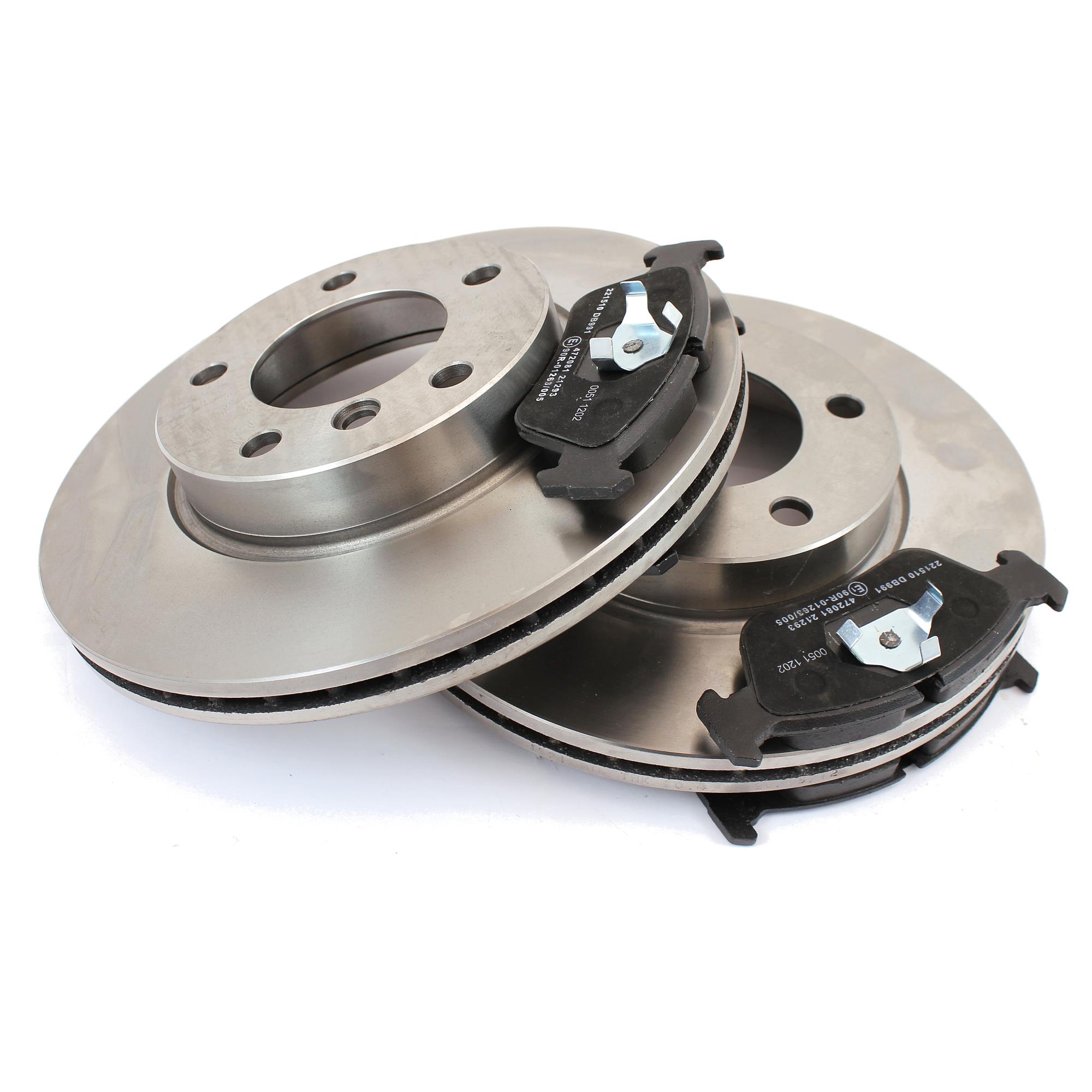 Satz Bremsen Bremsscheiben belüftet vorne + Bremsbeläge für VW Sharan 7M8 7M9