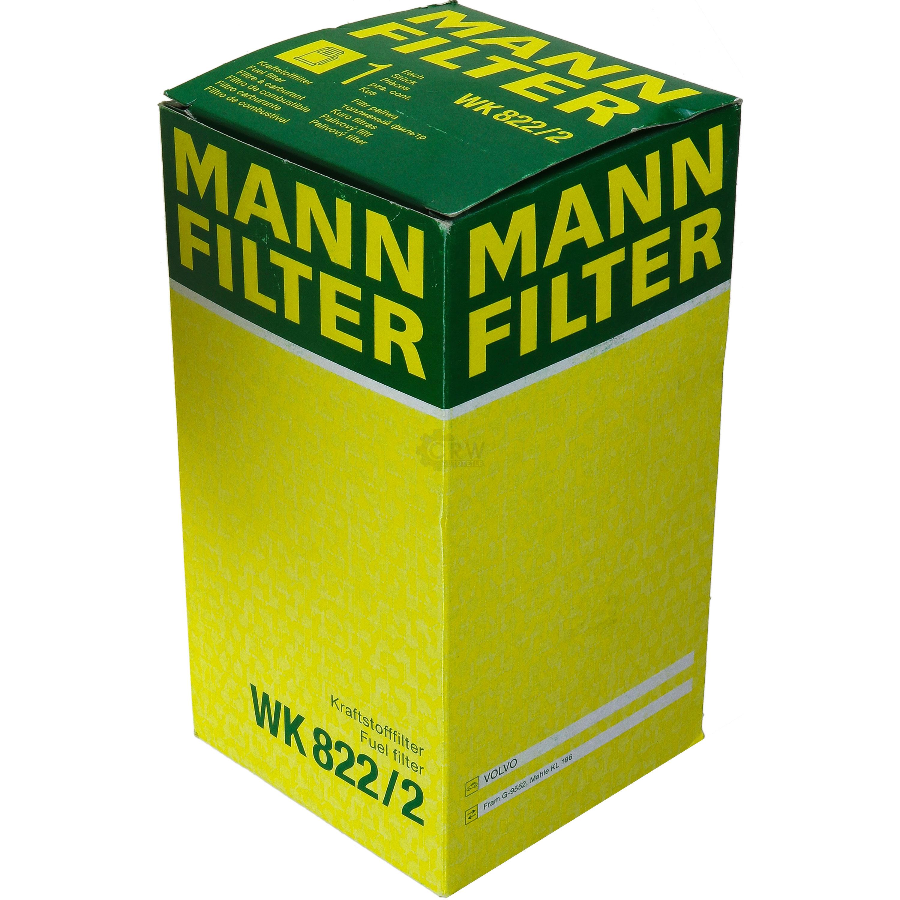 MANN-FILTER Kraftstofffilter WK 822/2 Fuel Filter