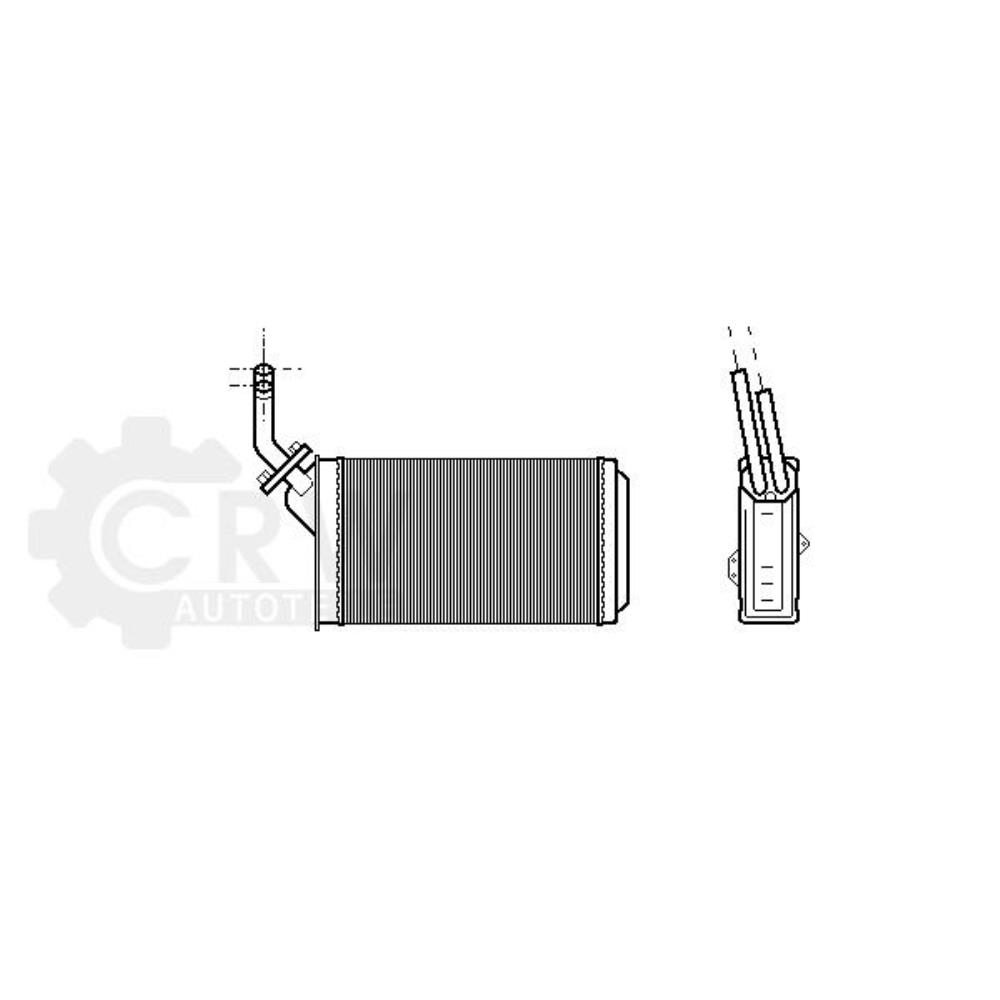 Wärmetauscher Innenraumheizung für Peugeot 106 II 1 I 1A 1C 1_ Citroën AX ZA-_