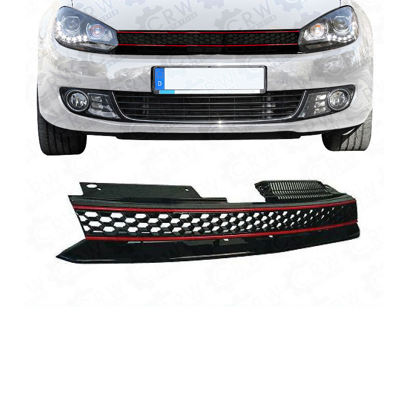 Sportgrill Kühlergrill Grill für VW Golf VI 6 Bj. 08-12 GTI Look Wabengrill 9VS