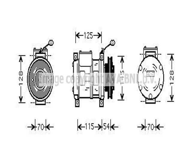 Kompressor Klimaanlage Klimakompressor für Chrysler Voyager III GS