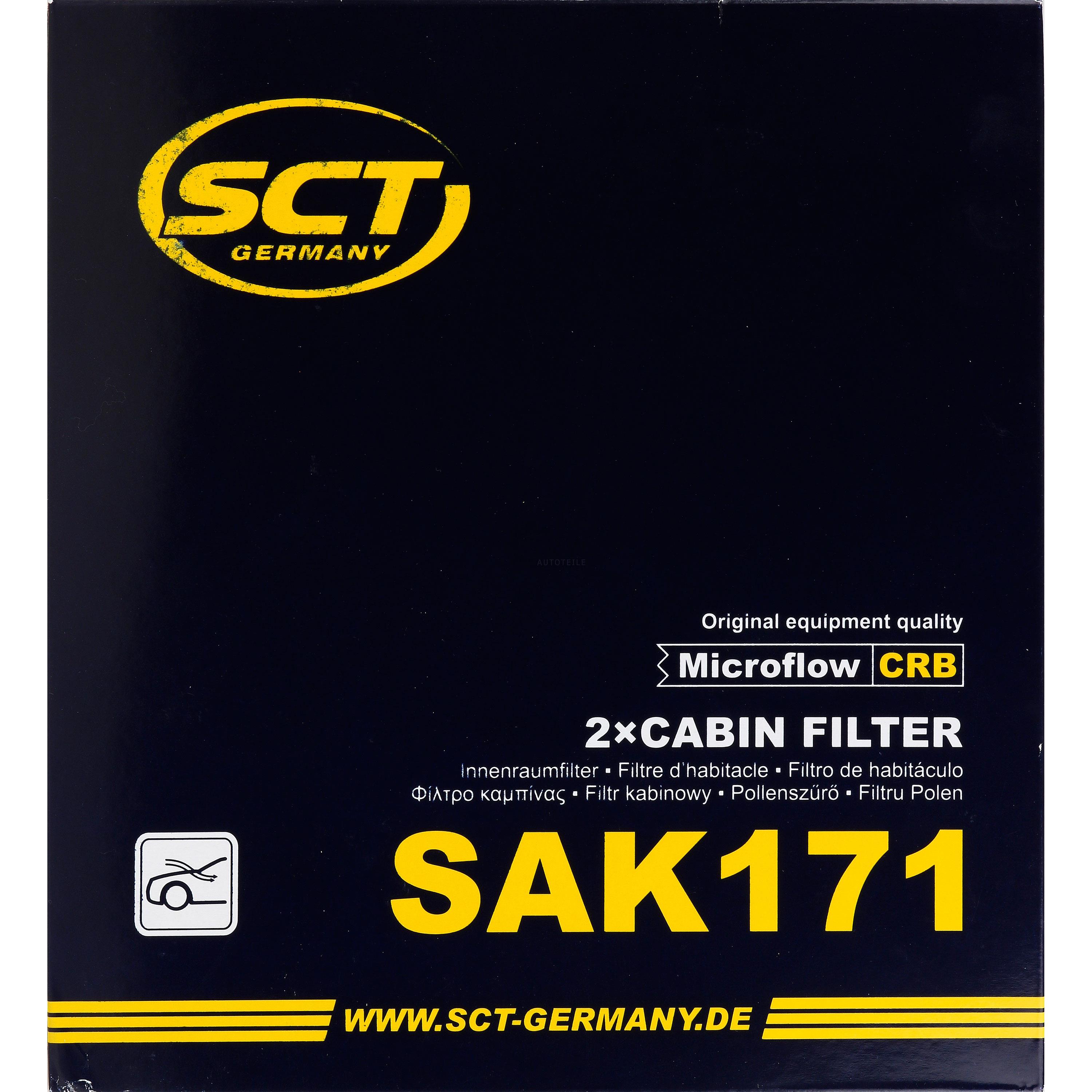SCT Innenraumfilter Aktikohle Pollenfilter SAK 171