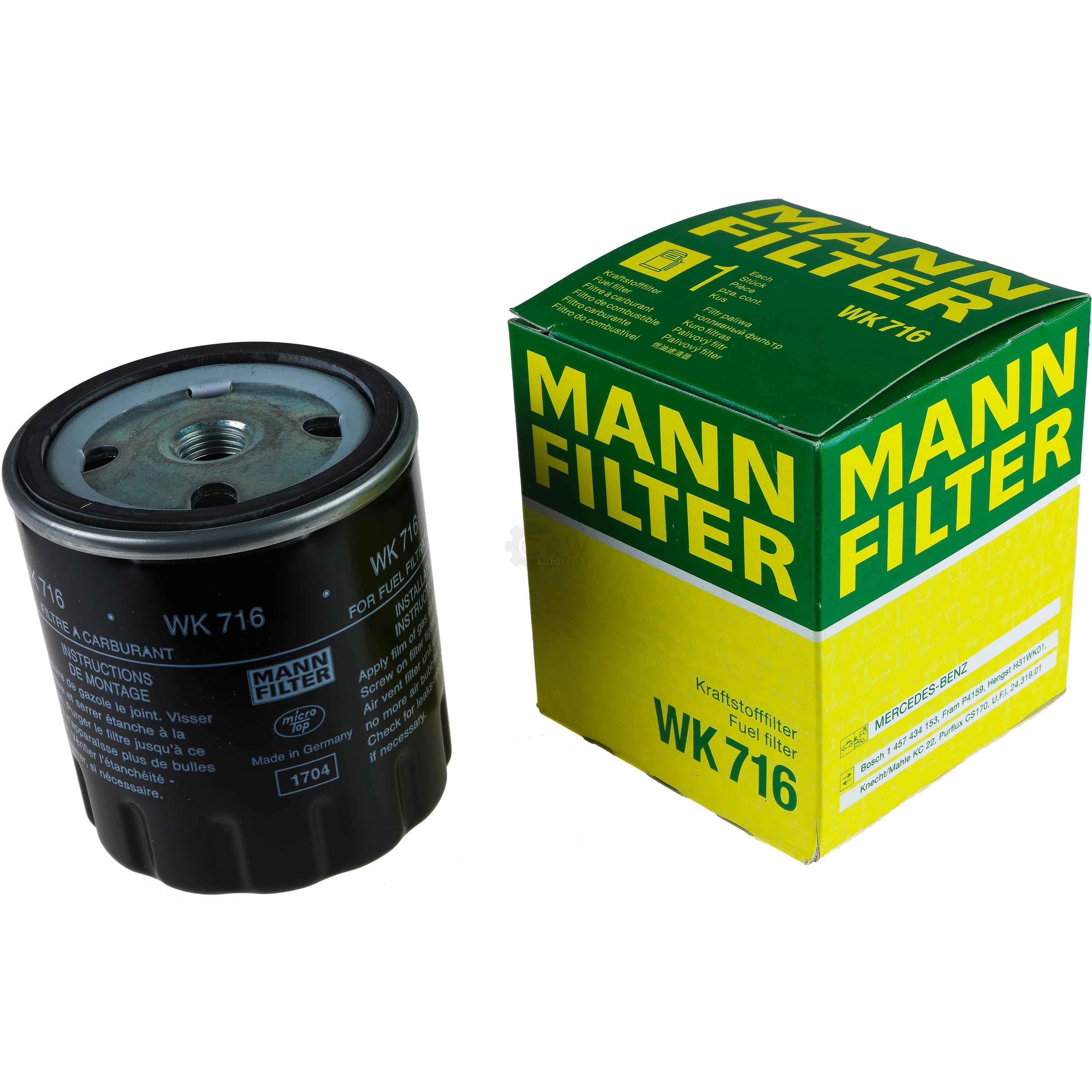 MANN-FILTER Kraftstofffilter WK 716 Fuel Filter