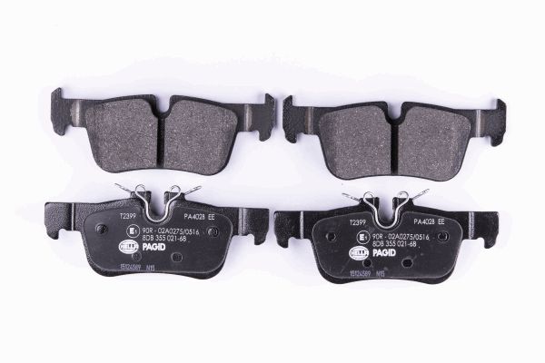 HELLA PAGID Bremsbeläge hinten für BMW 2 Active Tourer X1 MINI Mini Clubman