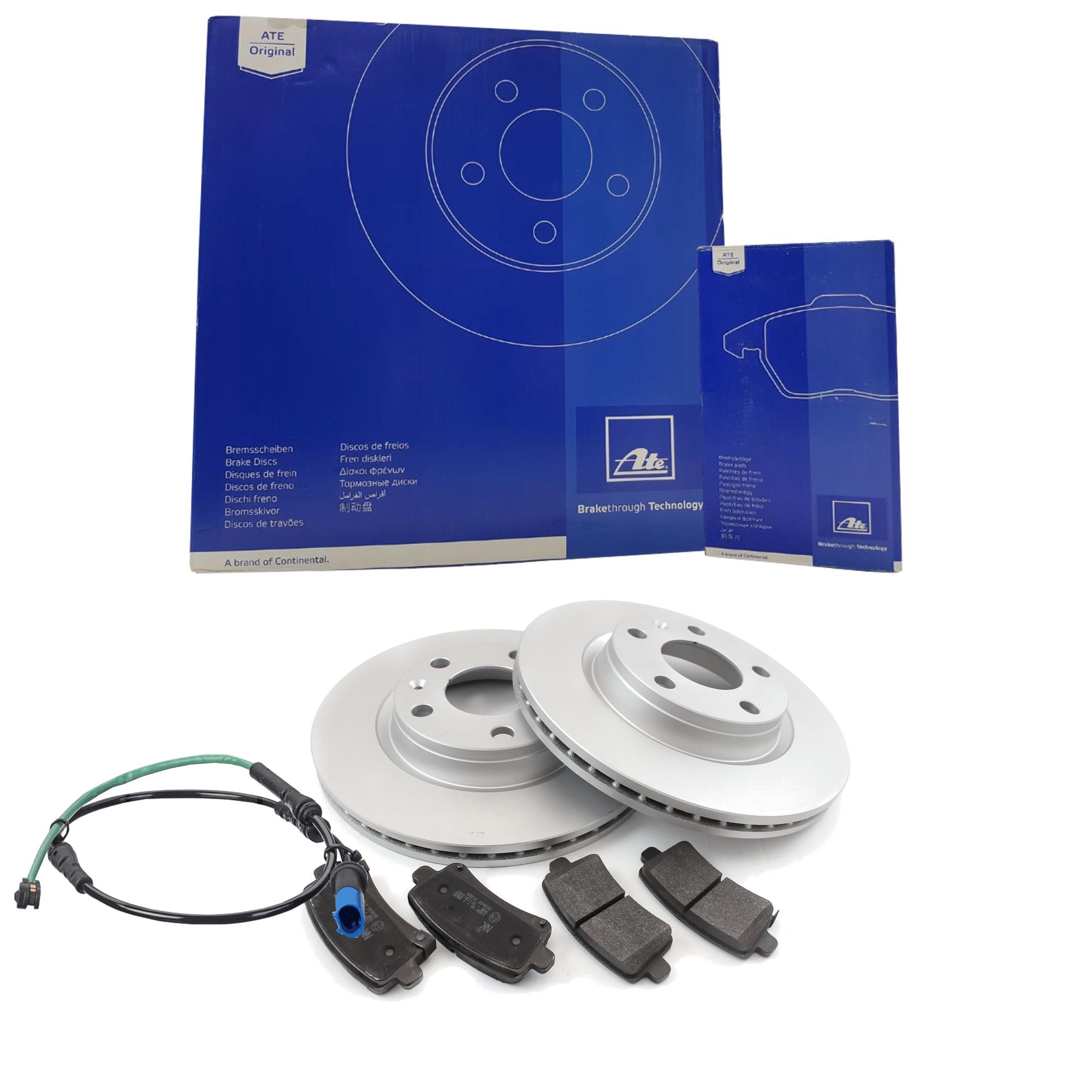 ATE Satz Bremsen Bremsscheiben Ø292 + Bremsbeläge hinten für Fiat Croma 194 