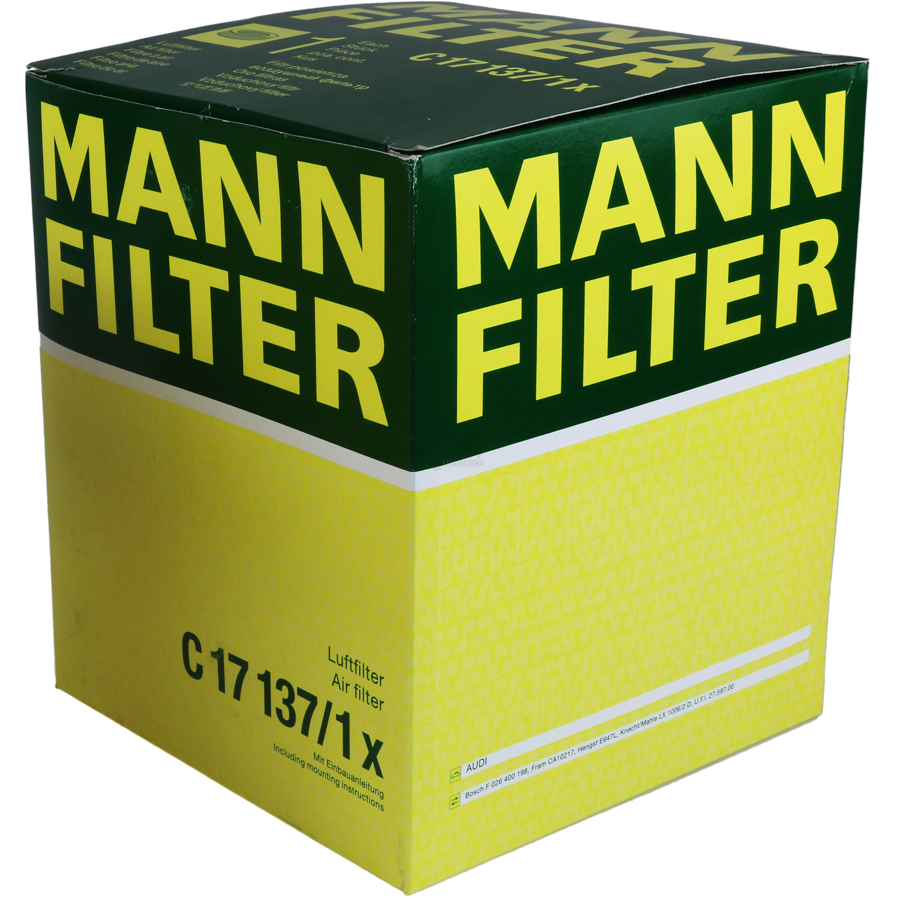 MANN-FILTER Luftfilter für Audi A6 4F2 C6 2.4 3.2 FSI quattro 4F5 2.8 4FH