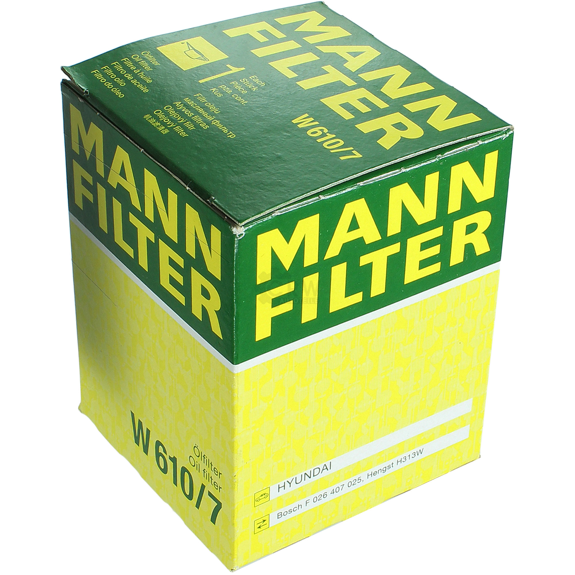 MANN-FILTER Ölfilter W 610/7 Oil Filter