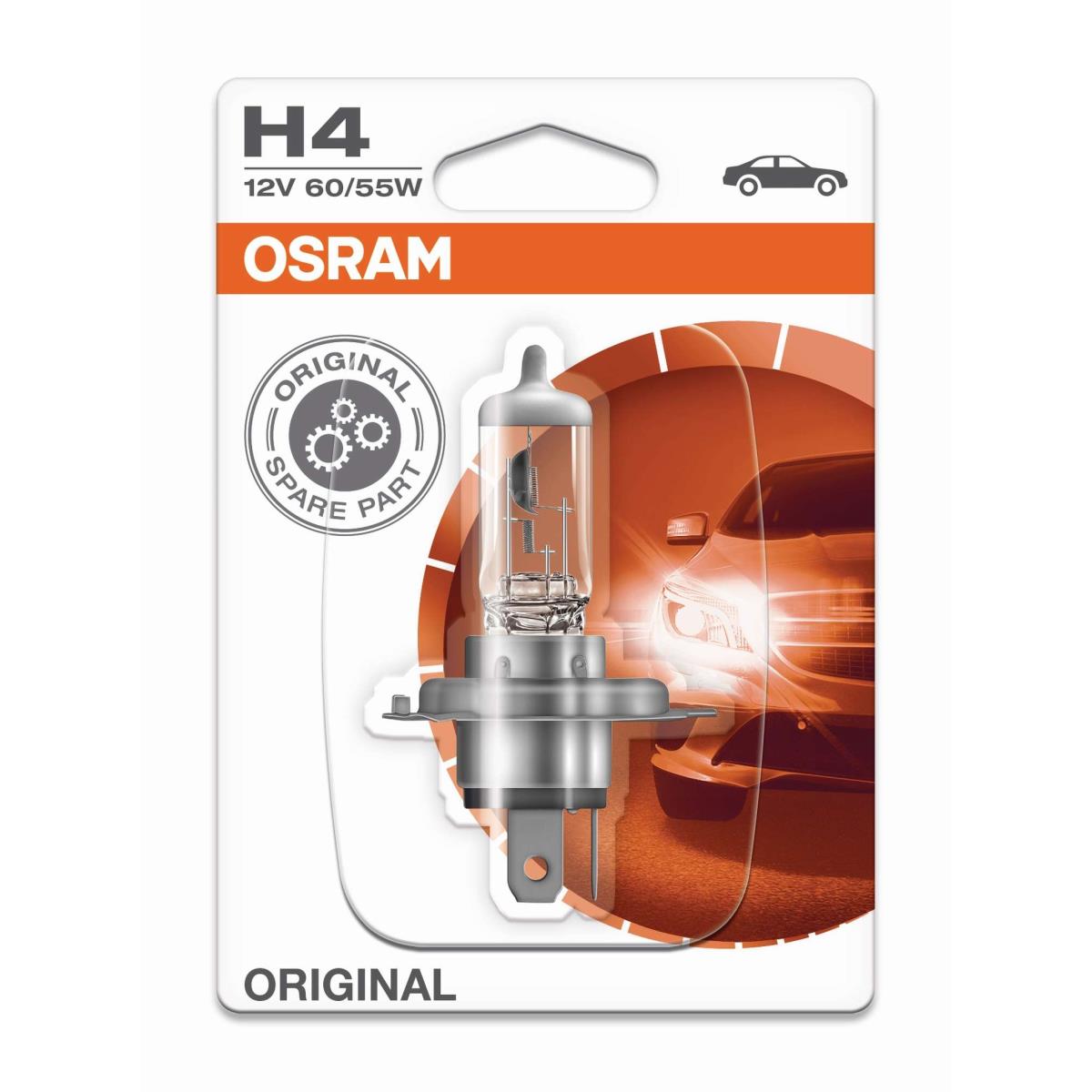 OSRAM H4 Line 12V 60/55W Sockel P43t B3/Tc 400h/900h