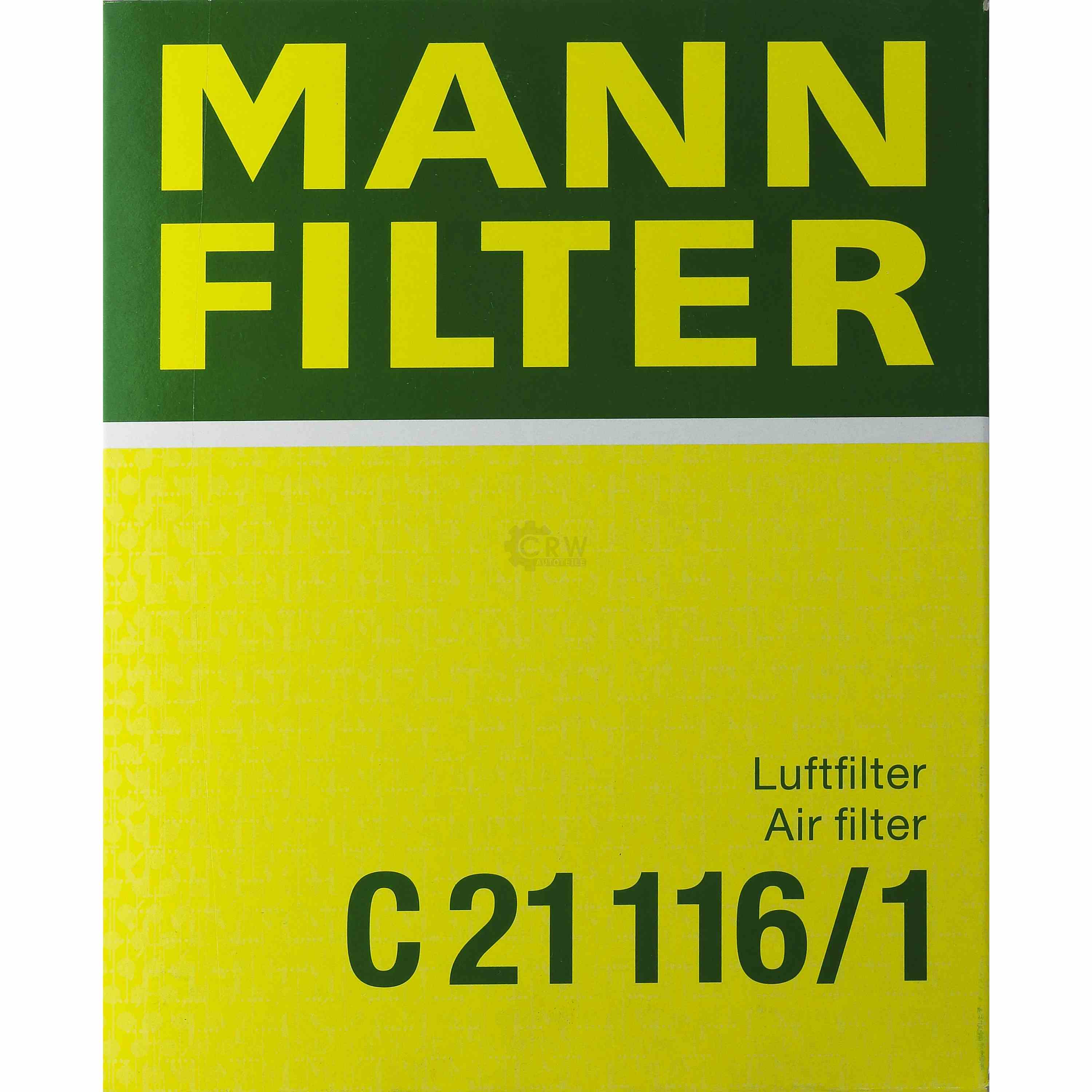 MANN-FILTER Luftfilter für Peugeot 206 CC 2D 1.6 16V 2A/C 1.4i 2E/K 1.4 Citroën