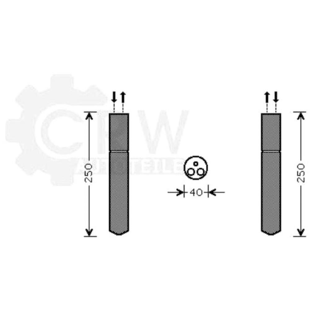Trockner Klimaanlage Klimatrockner für Toyota Citroën Chrysler Aygo 300 C 107