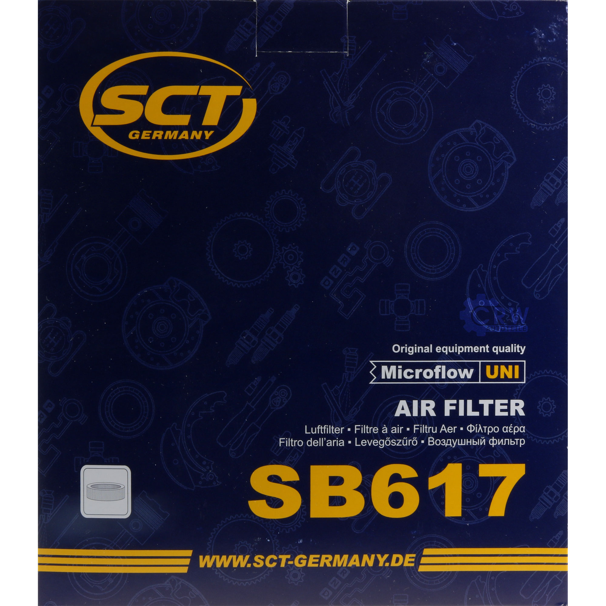 SCT Luftfilter Motorluftfilter SB 617 Air Filter