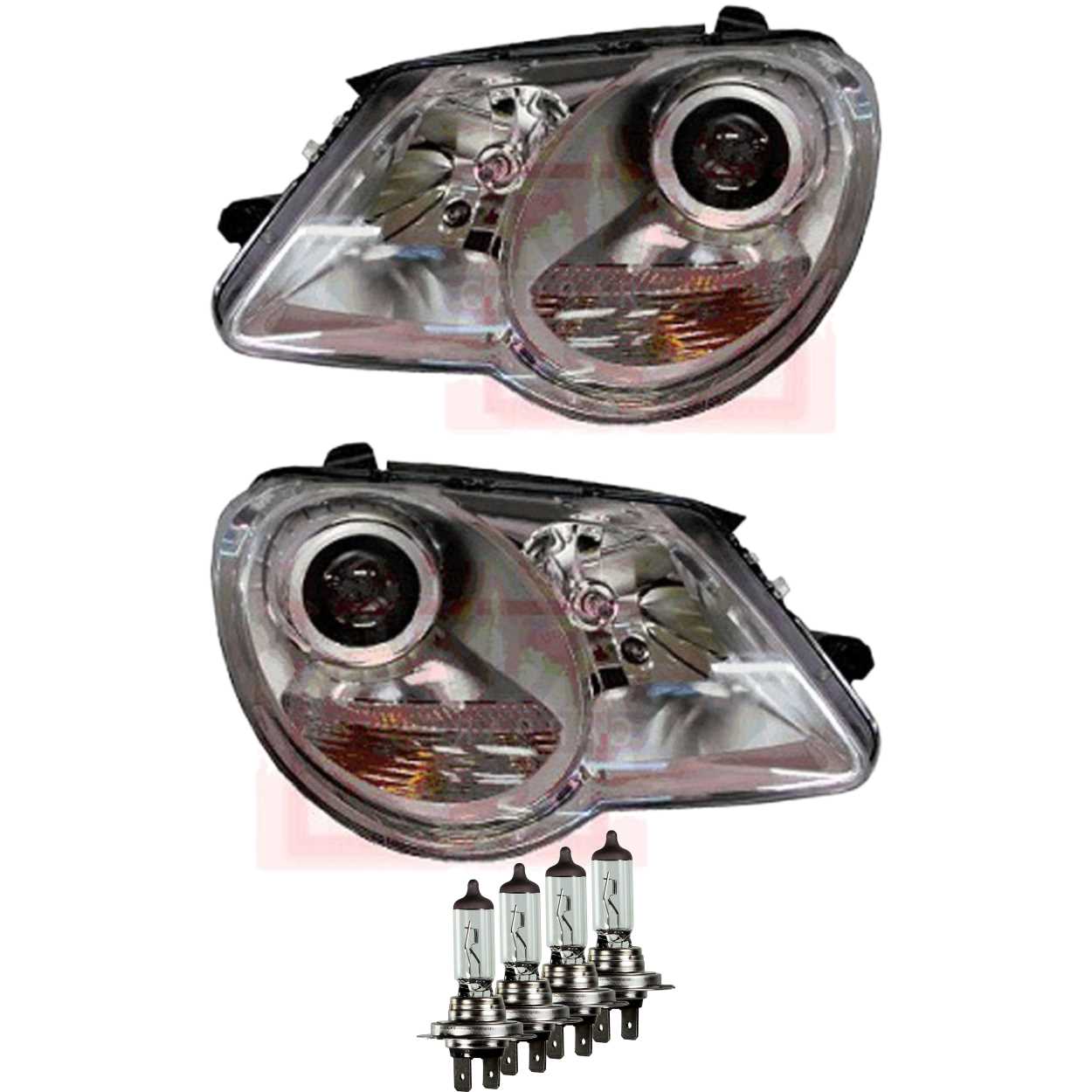 Valeo Scheinwerfer Set für VW EOS 1F Bj. 06-10.10 Osram H7+H7+Stellmotoren