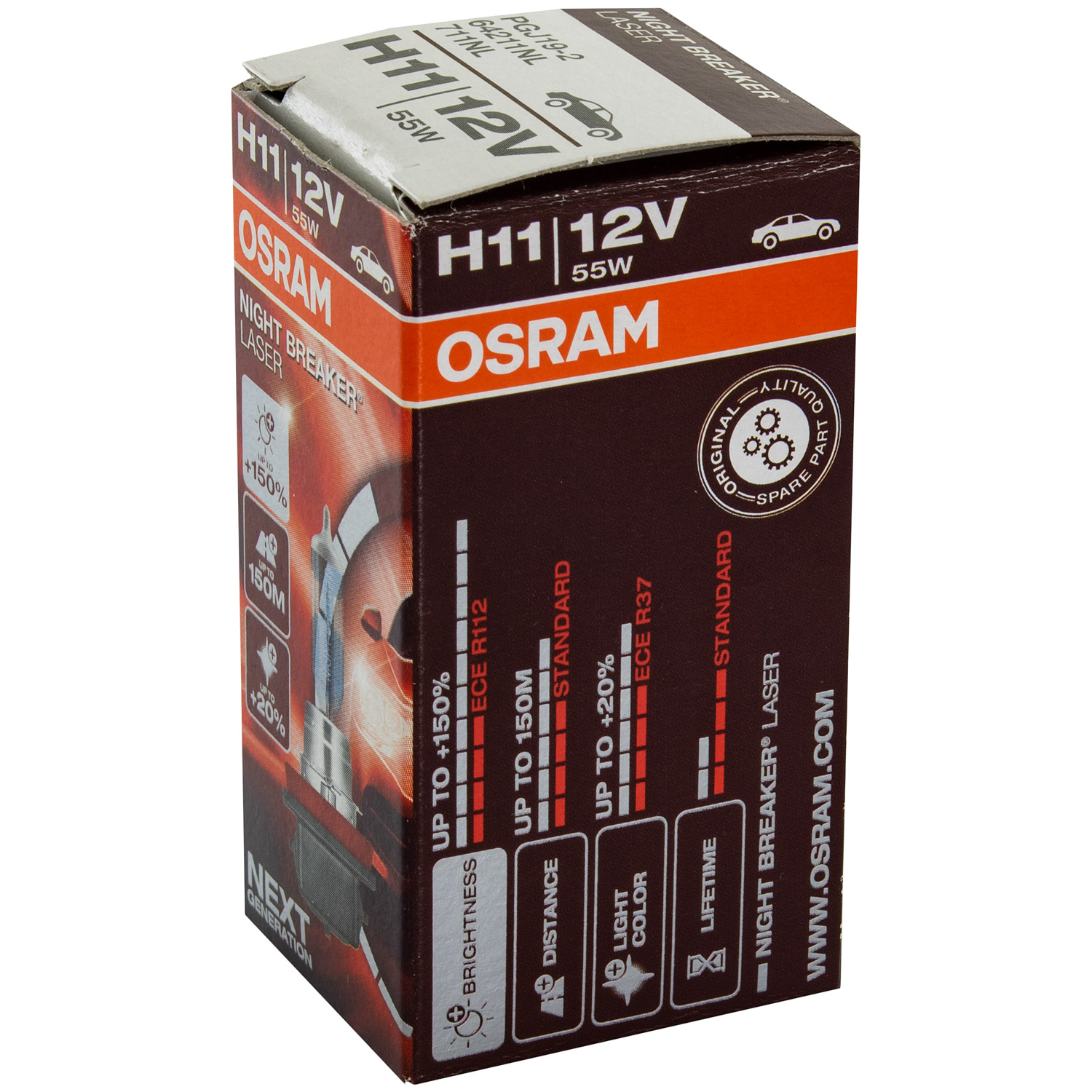 H11 NIGHT BREAKER® LASER Next Generation H11 Faltschachtel 12V55W