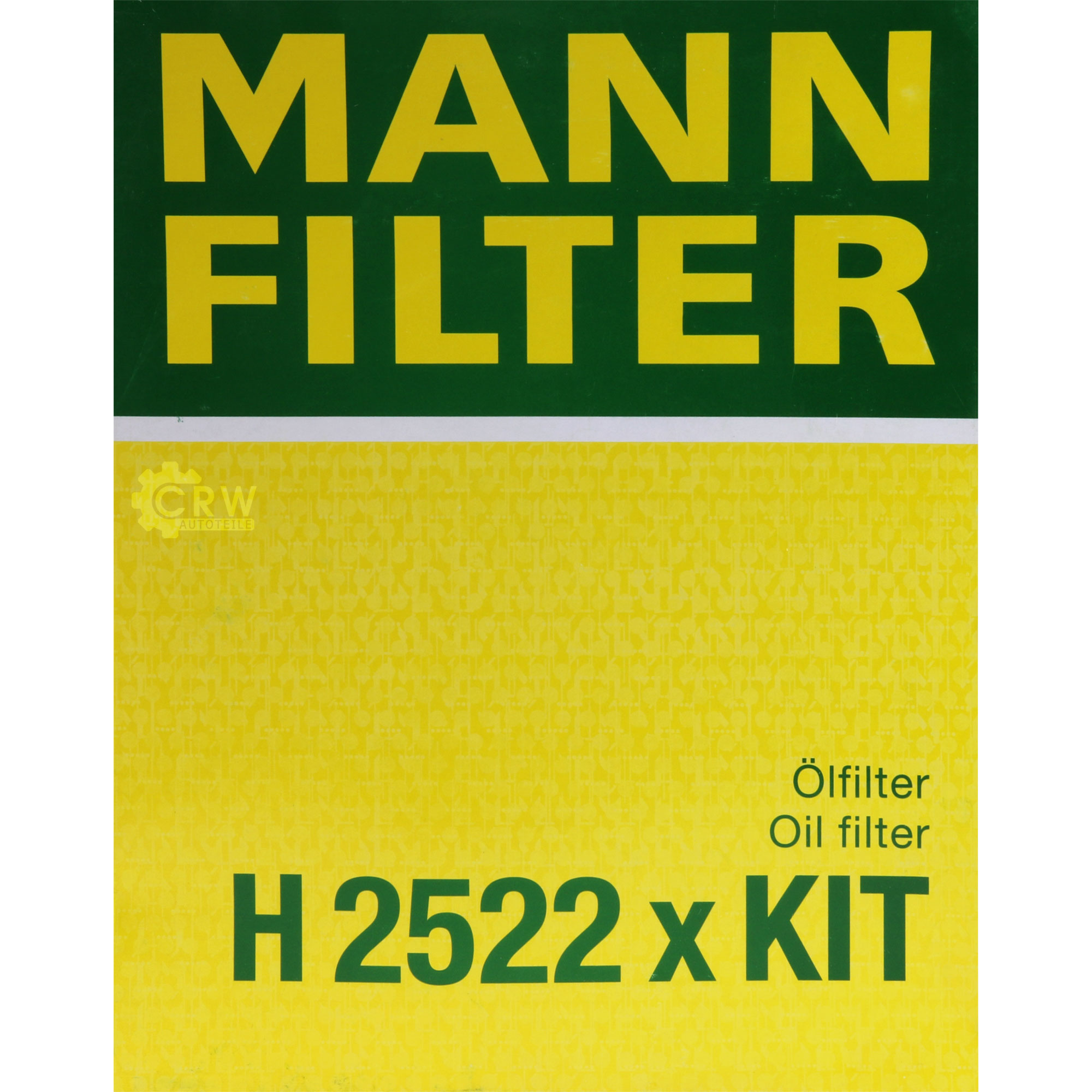 MANN-FILTER Getriebeölfilter für Automatikgetriebe H 2522 x KIT