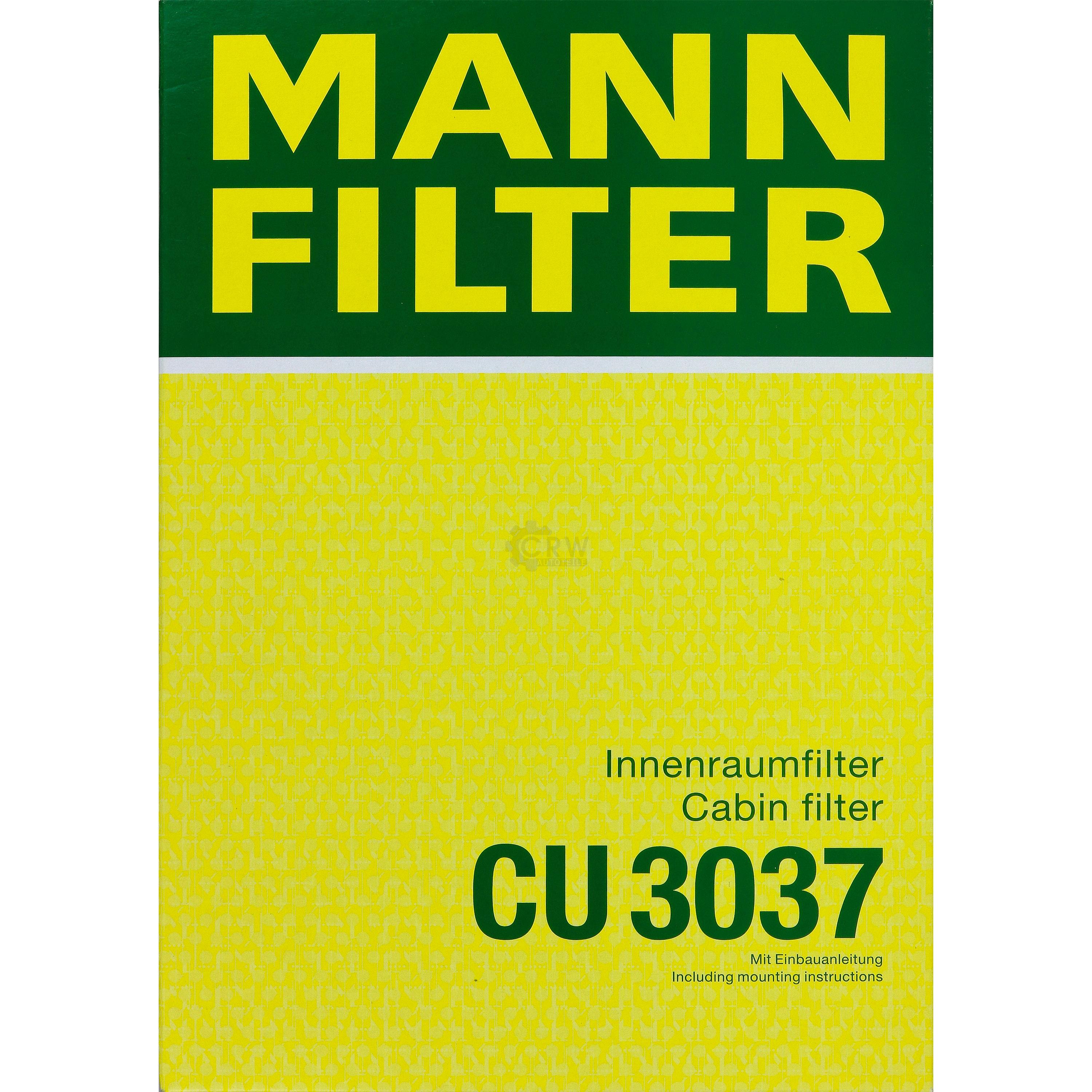 MANN-FILTER Innenraumfilter Pollenfilter CU 3037