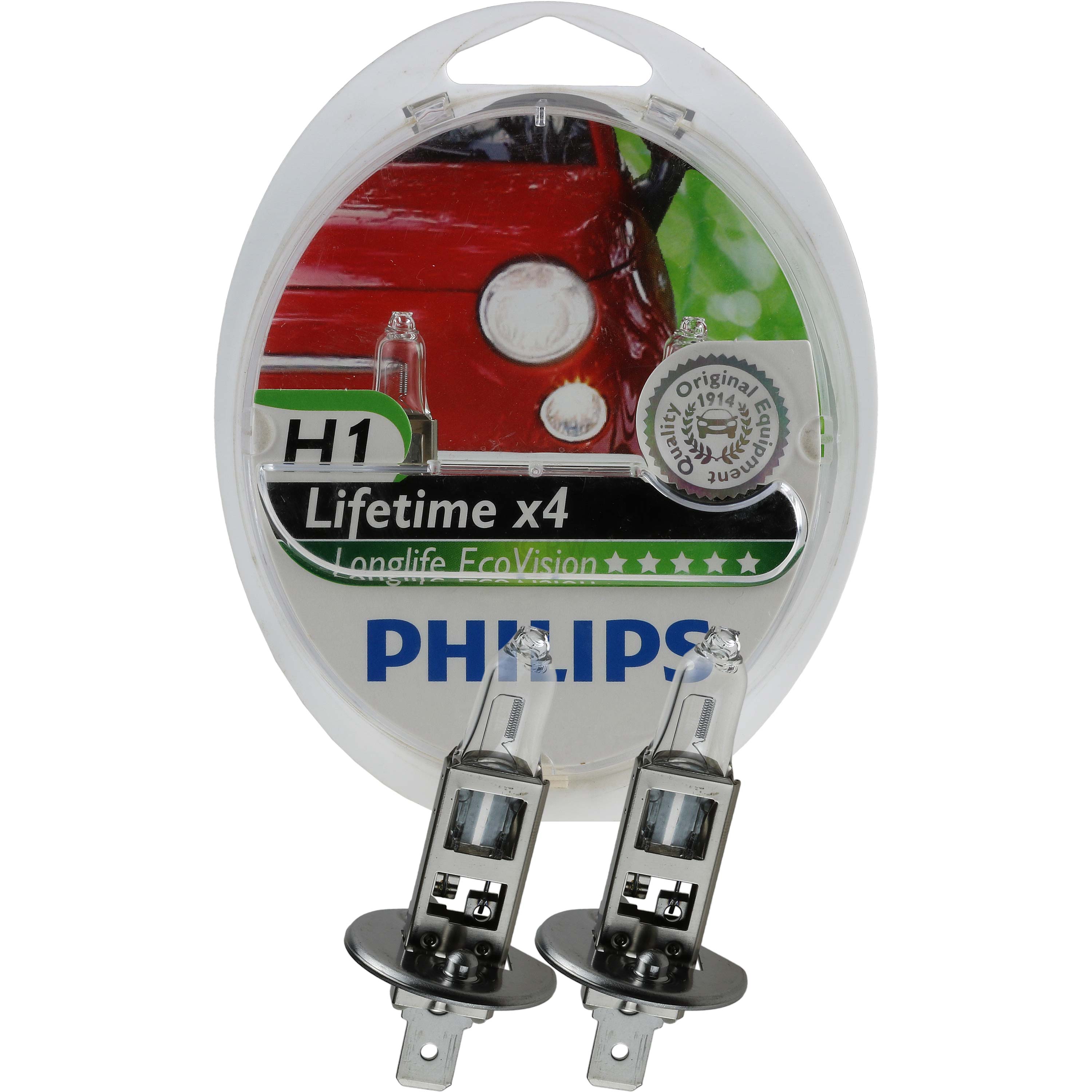 Philips Long Life Eco Vision H1 12V/55W Sockel P14,5s Halogen