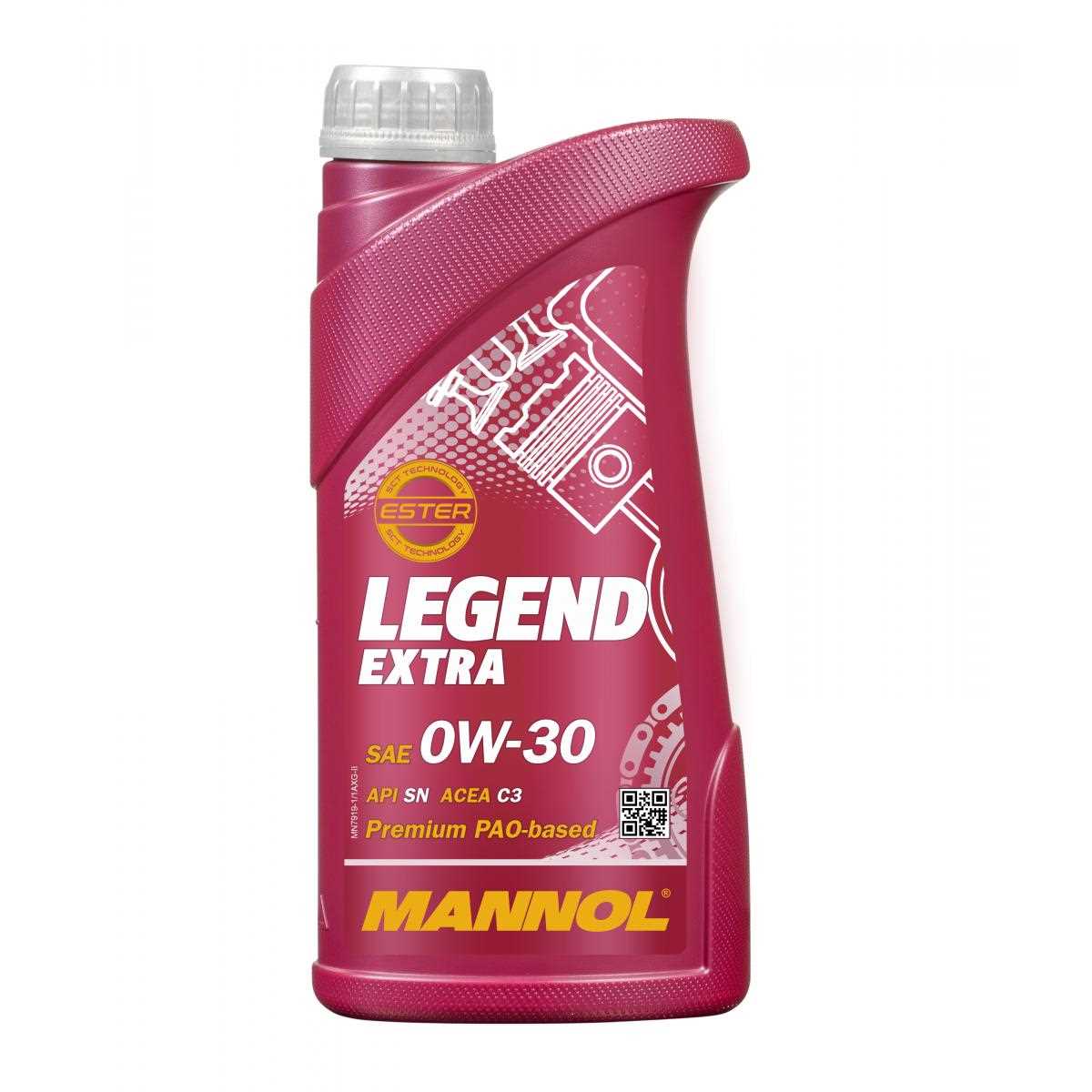 1 Liter MANNOL Legend Extra 7919 0W-30 Motoröl Engine Oil API SN ACEA C3