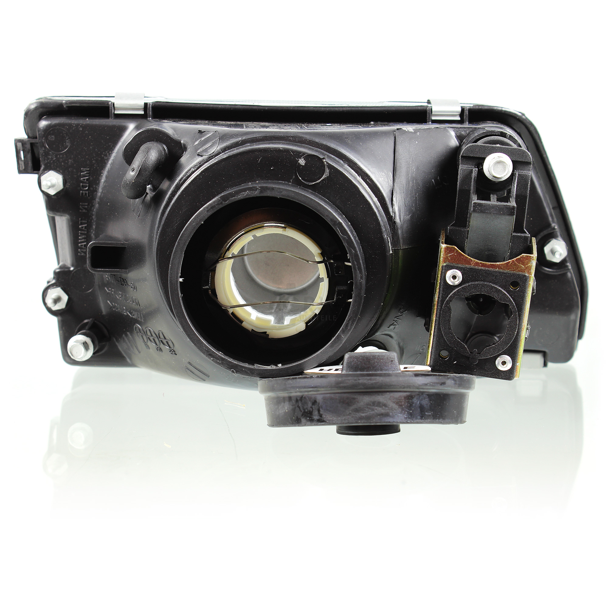 Hauptscheinwerfer links H4 schwarz hydraulisch für Fiat Cinquecento Bj. 92-98