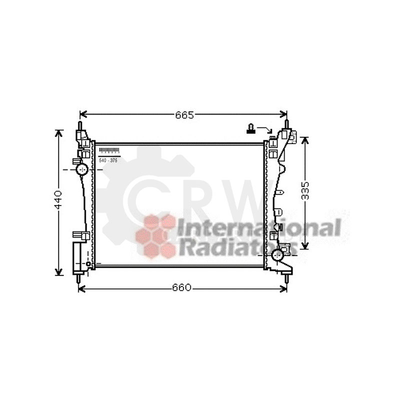   Kühler Motorkühlung für Opel Corsa D 1.4 1.2