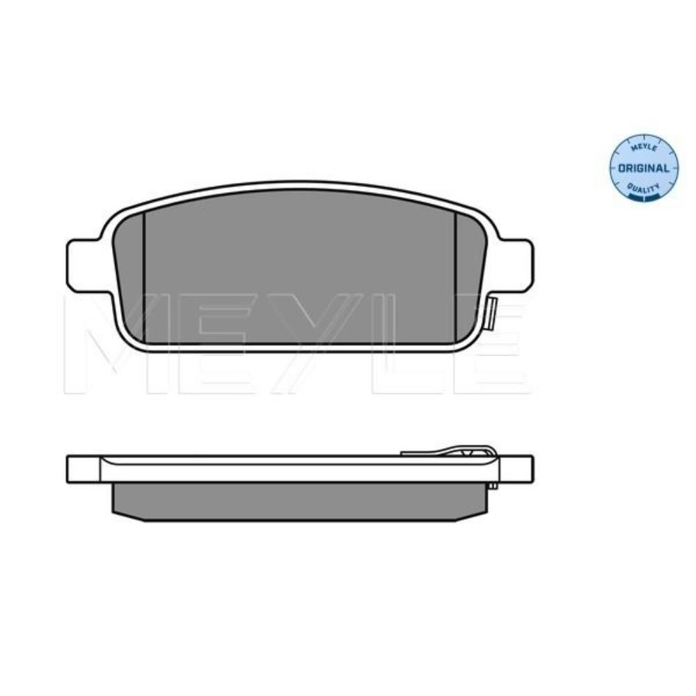 MEYLE Bremsbeläge hinten für Opel Mokka/Mokka X Astra J Chevrolet Cruze