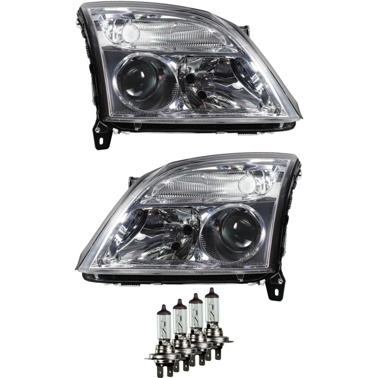 Scheinwerfer Set für Opel Vectra C 04.02-08.05 H7/H7 ohne Motor mit Blinker