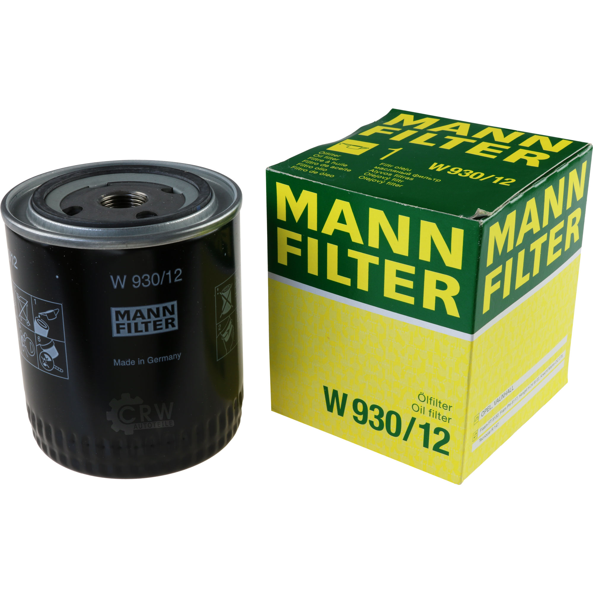 MANN-FILTER Ölfilter W 930/12 Oil Filter