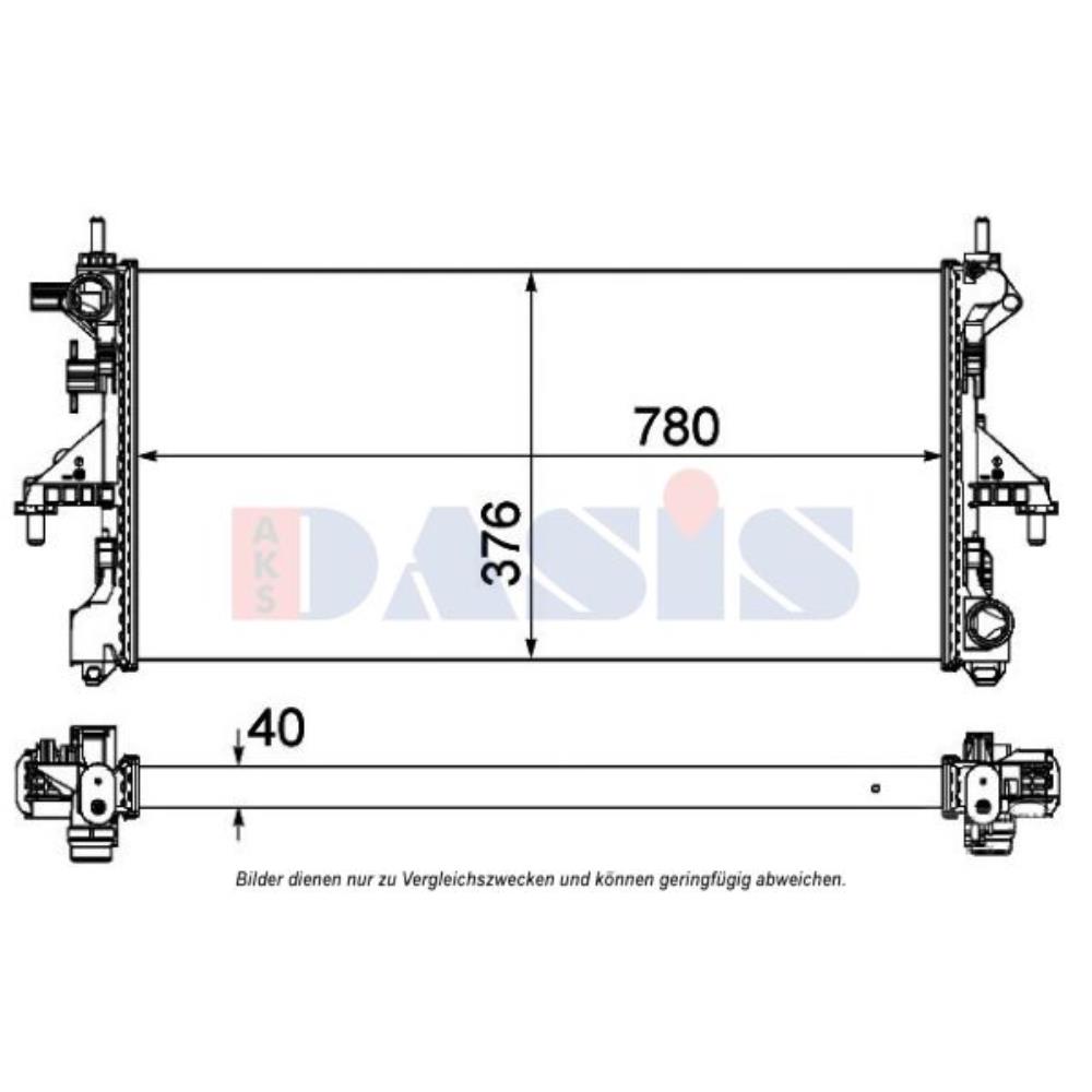 Wasserkühler Motorkühler für Fiat Ducato Bus 250_ 290_ 115 Multijet