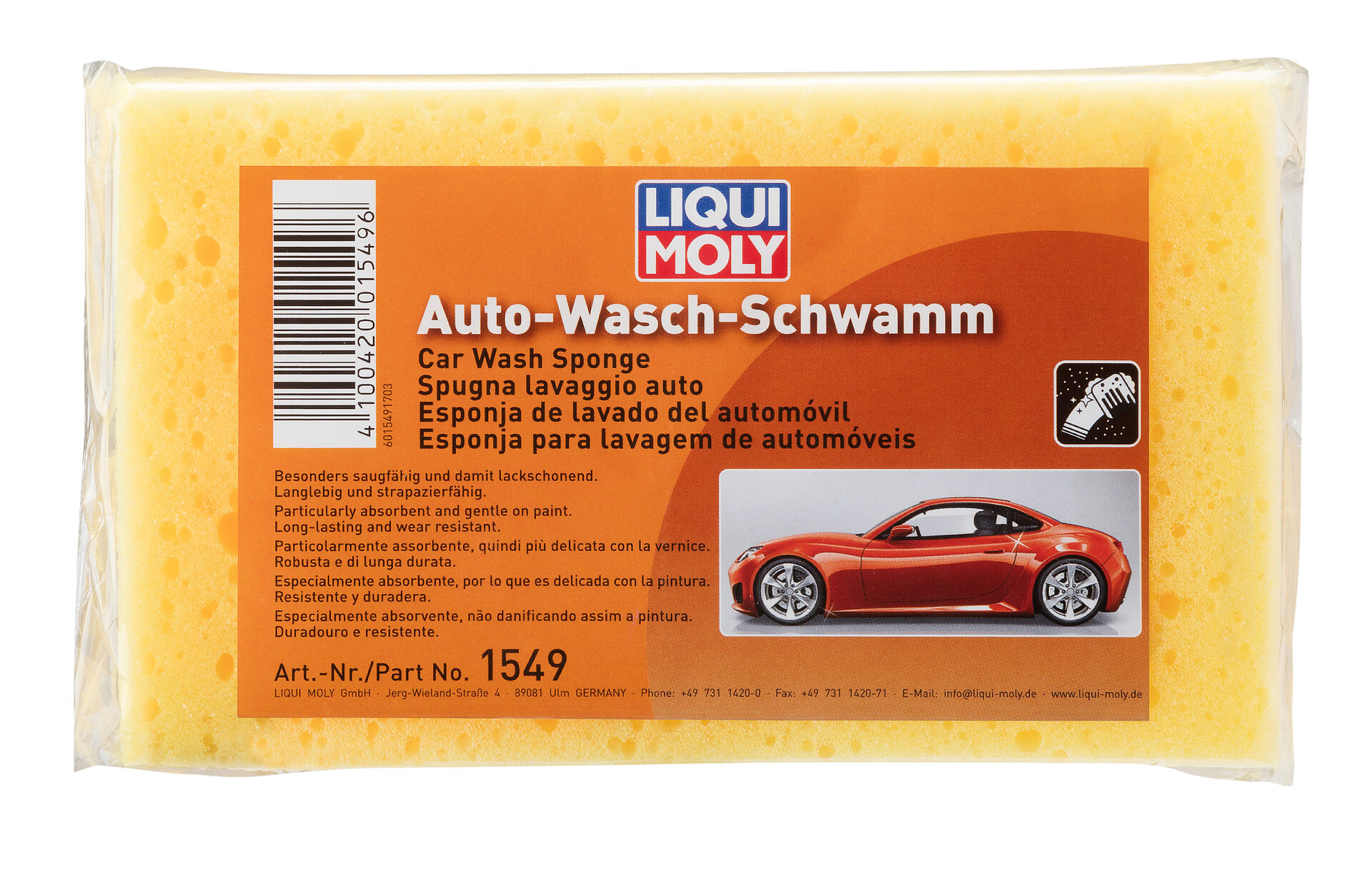 Auto-Wasch-Schwamm Beutel Kunststoff 1 Stk