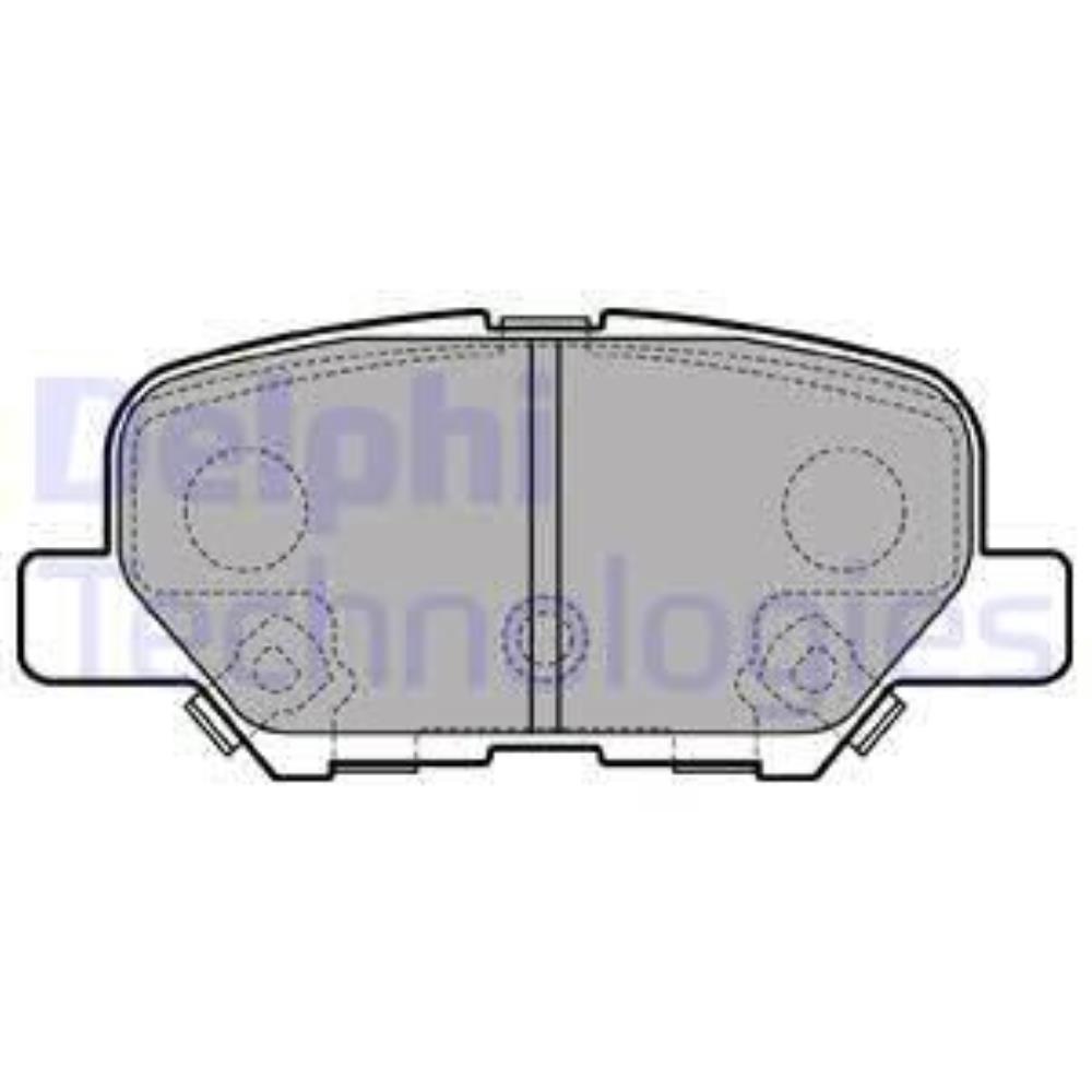 DELPHI Bremsbeläge hinten für Mitsubishi ASX Outlander III Mazda 6 Kombi