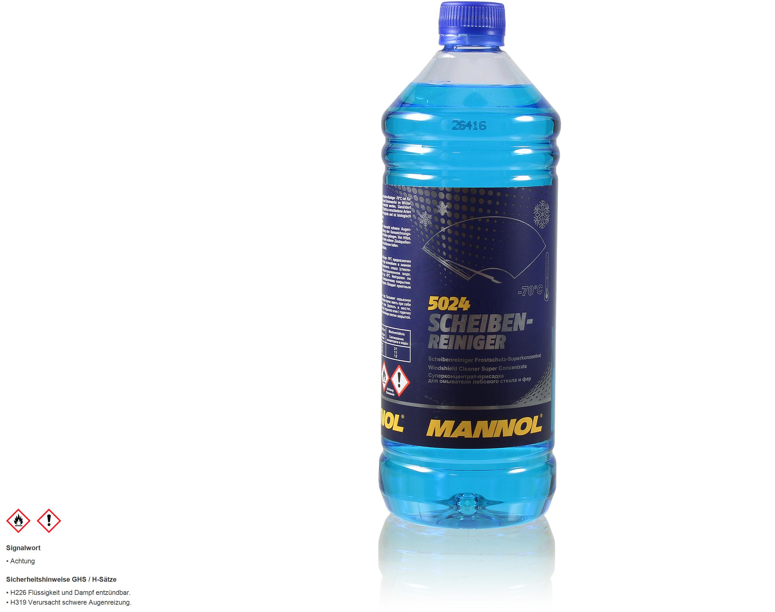 MANNOL 1x 1 Liter 5024 Scheiben-Reiniger -70 °C Frostschutz Konzentrat
