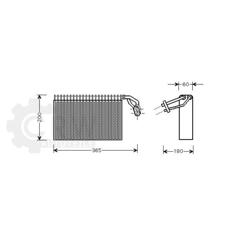 Verdampfer Klimaanlage für Mercedes-Benz Sprinter 4-T Bus 904 2-T Kasten 901 902