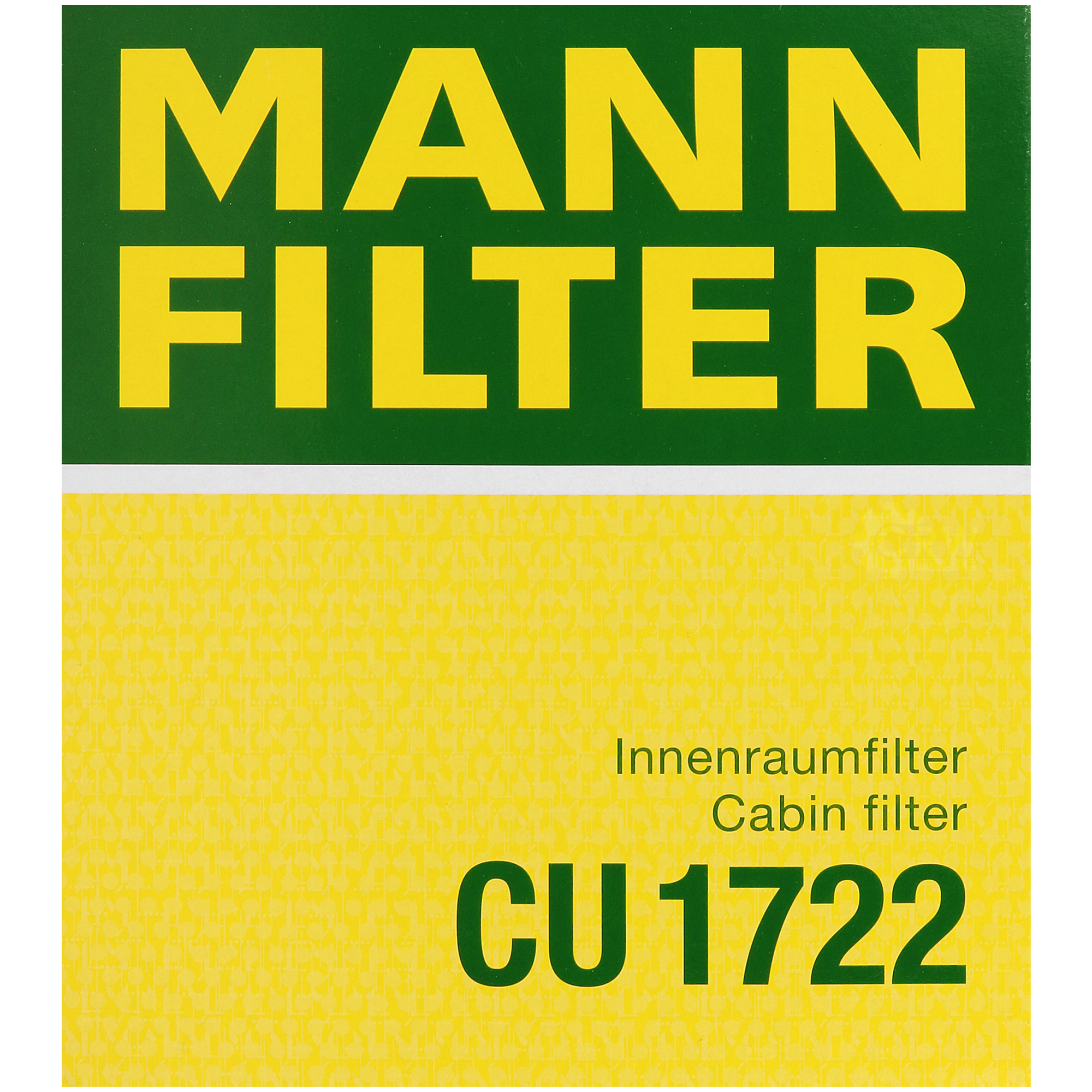 MANN-FILTER Innenraumluft Pollenfilter Innenraumfilter CU 1722