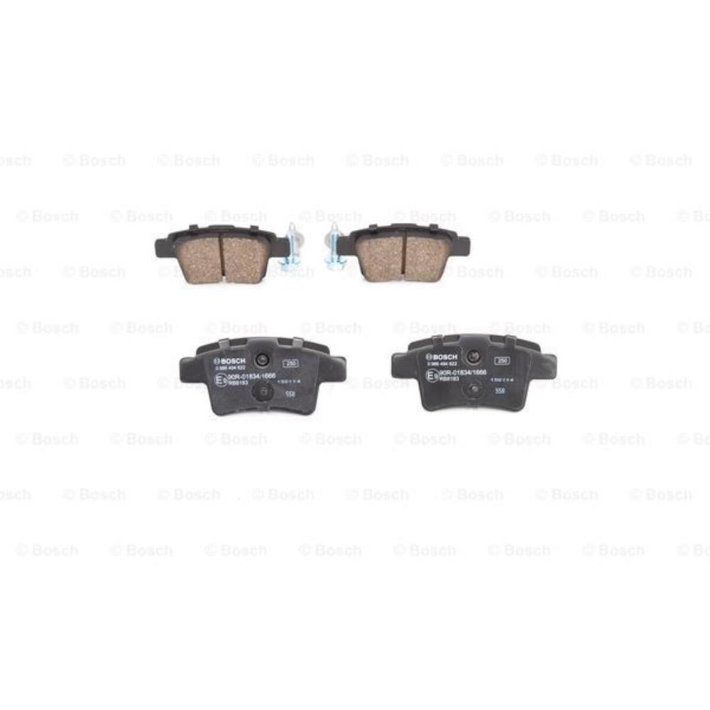 BOSCH Satz Bremsbeläge + Bremsscheiben Voll hinten für Citroën C4 Picasso I