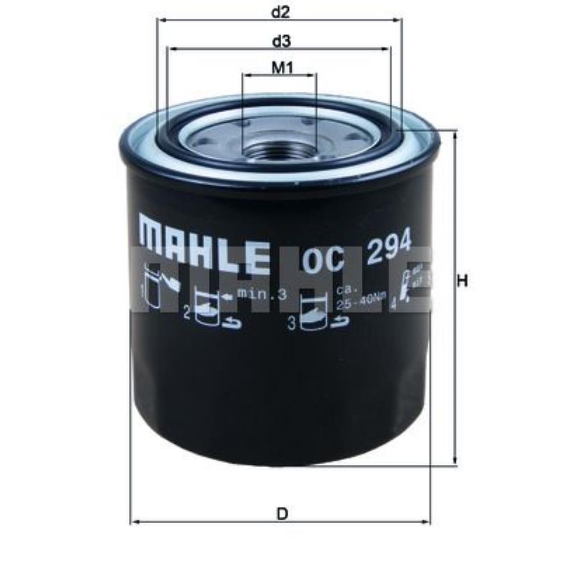 MAHLE / KNECHT Ölfilter OC 294 Oil Filter