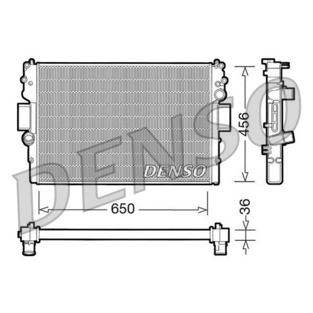 DENSO Wasserkühler Motorkühler Alu für Iveco Daily III Pritsche/Fahrgestell