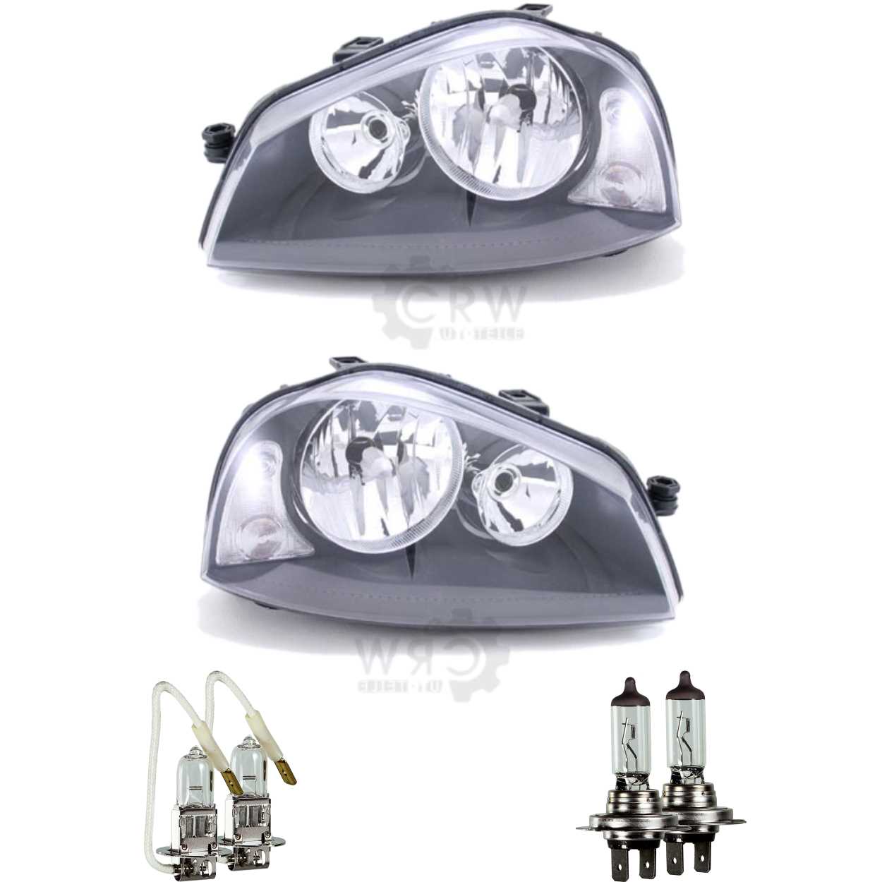 Halogen Scheinwerfer Set für Seat AROSA (6H) Bj. 09/00-06/04 H7/H3 mit Blinker