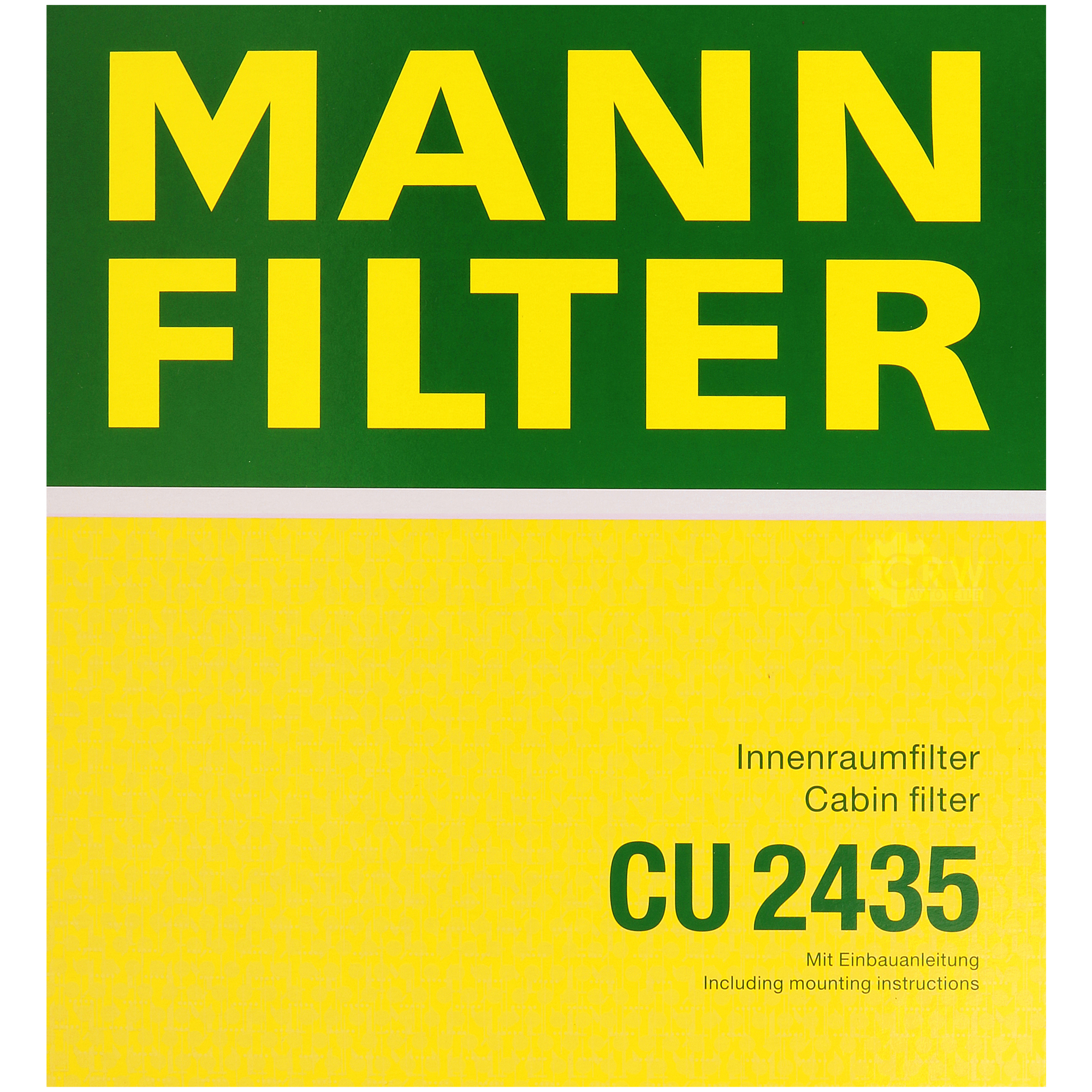 MANN-FILTER Innenraumfilter Pollenfilter CU 2435