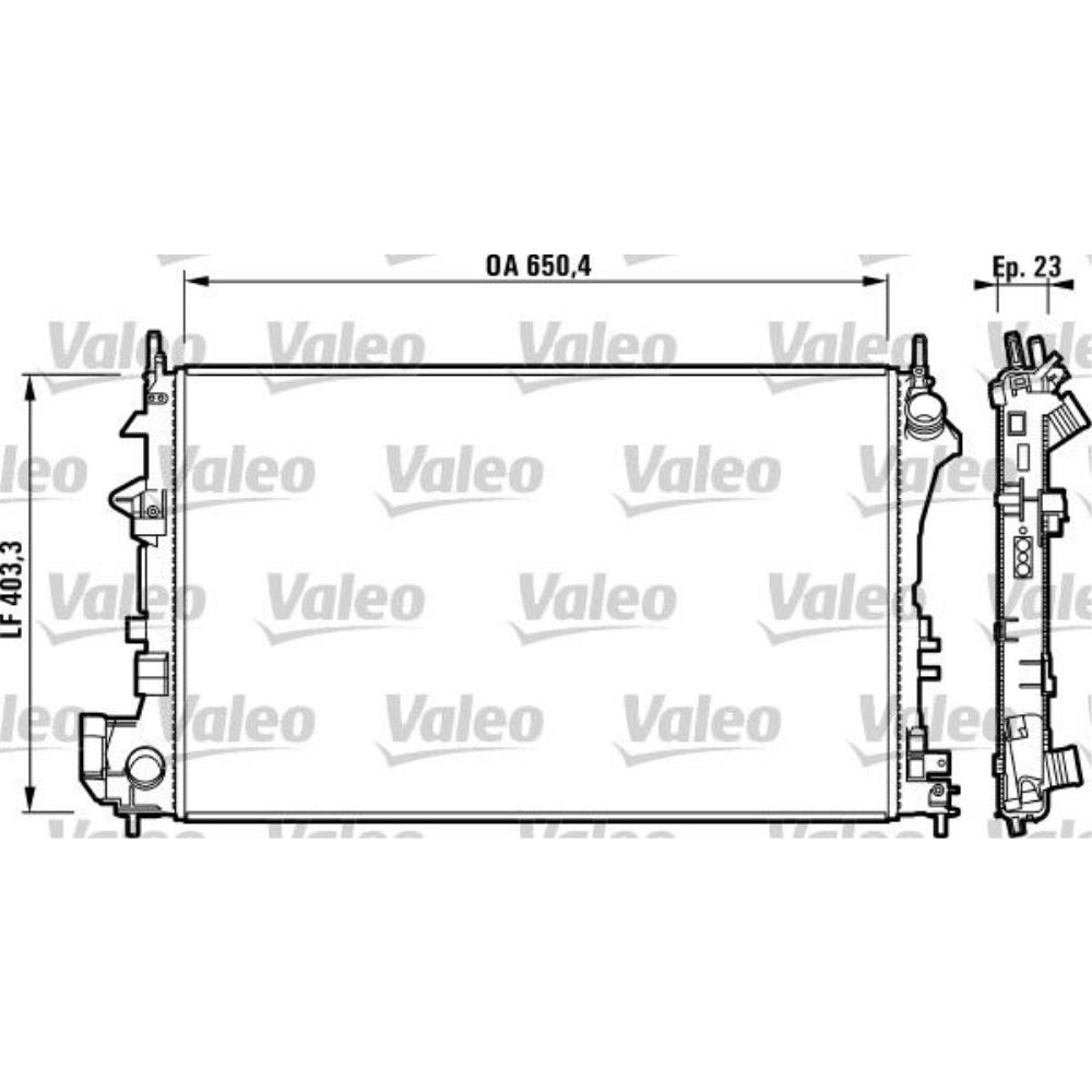 VALEO Wasserkühler Motorkühler Alu für Opel Vectra C Hyundai Grand Santa Fé