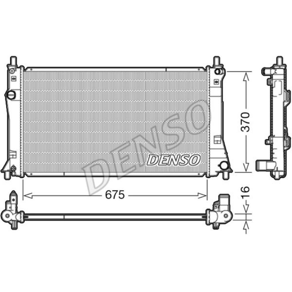 DENSO Kühler Wasserkühler Motorkühler für Mazda 5 CW 1.8 MZR 2.0