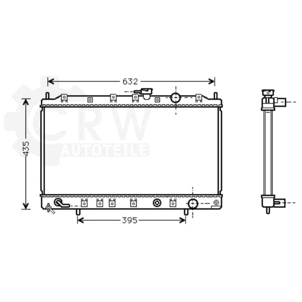 Kühler Wasserkühler Motorkühlung für Mitsubishi Space Runner Wagon N1_W N2_W