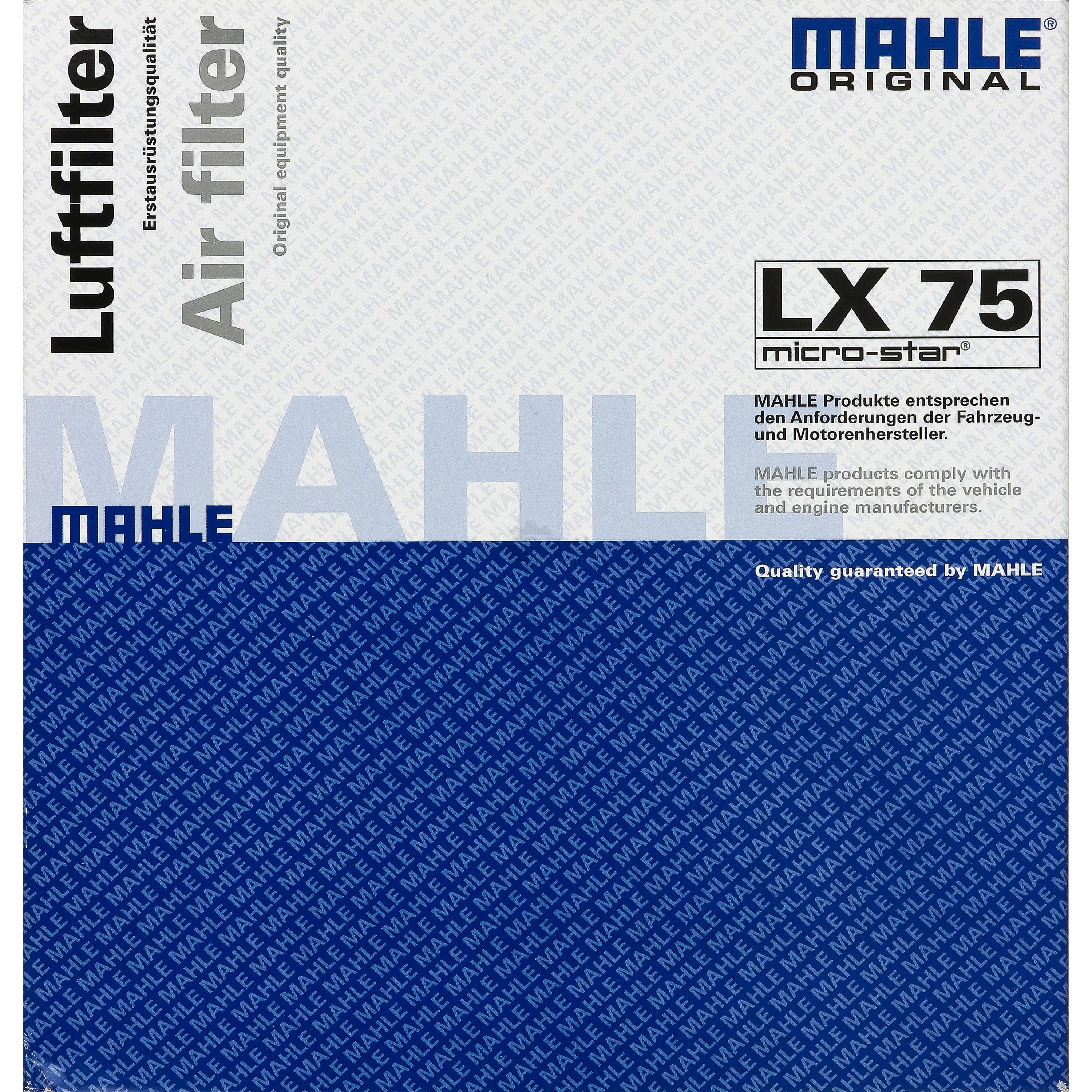 MAHLE Luftfilter LX 75