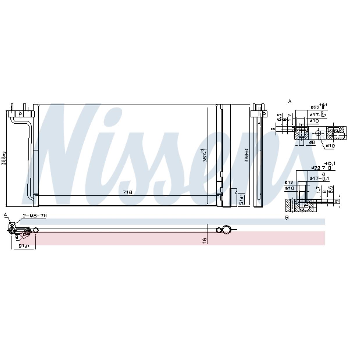 Kondensator Klimaanlage mit Trockner für Ford Focus III Turnier