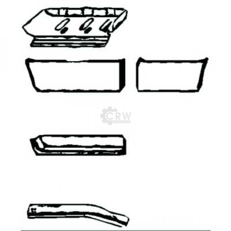 Einstiegblech links oberer Teil innerer passend für Mercedes-Benz T1 Bus