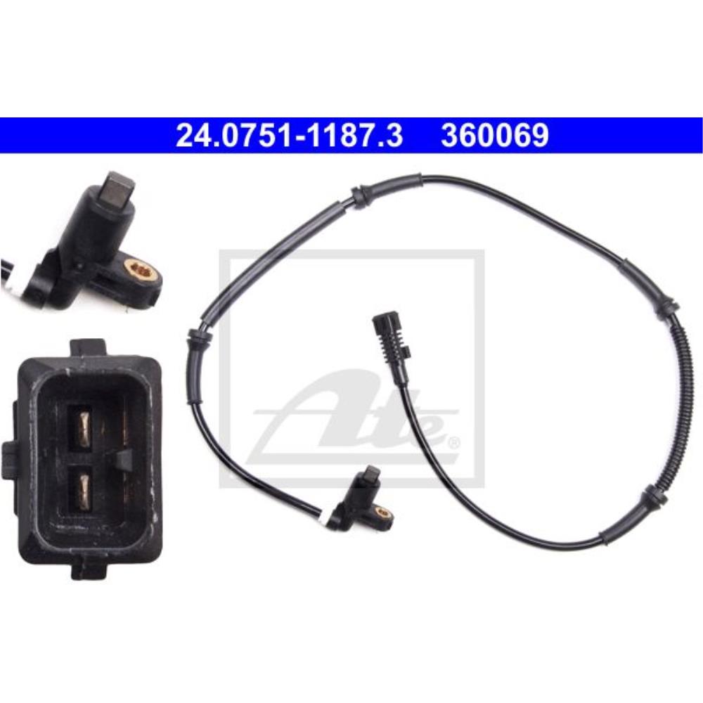 ATE 24.0751-1187.3 Sensor, Raddrehzahl